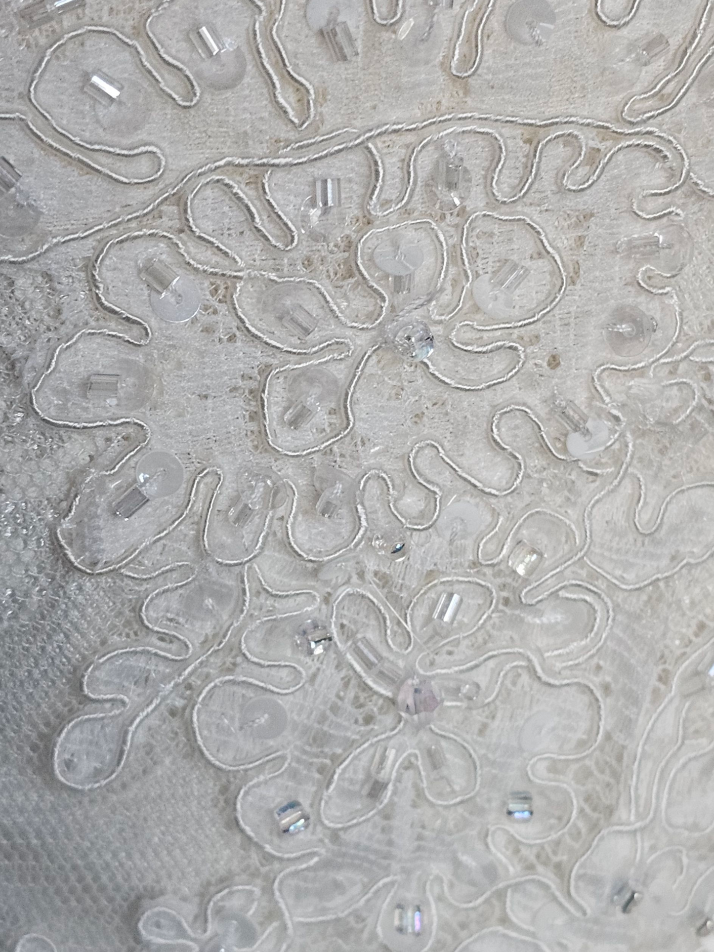 Dark Ivory Lace Fit/Flare V-Neck Wedding Gown - Pronovias