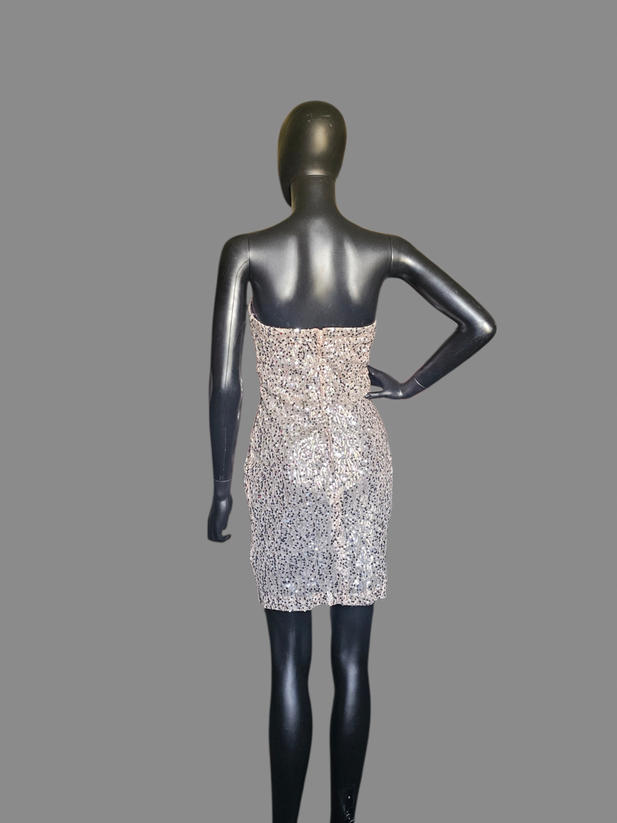 Nude Sparkle Homecoming Dress - Trixie