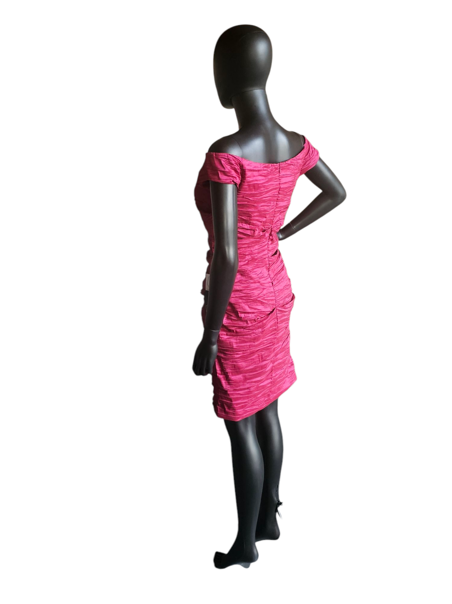 Raspberry Off Shoulder Cocktail - Alex Evenings - NWT