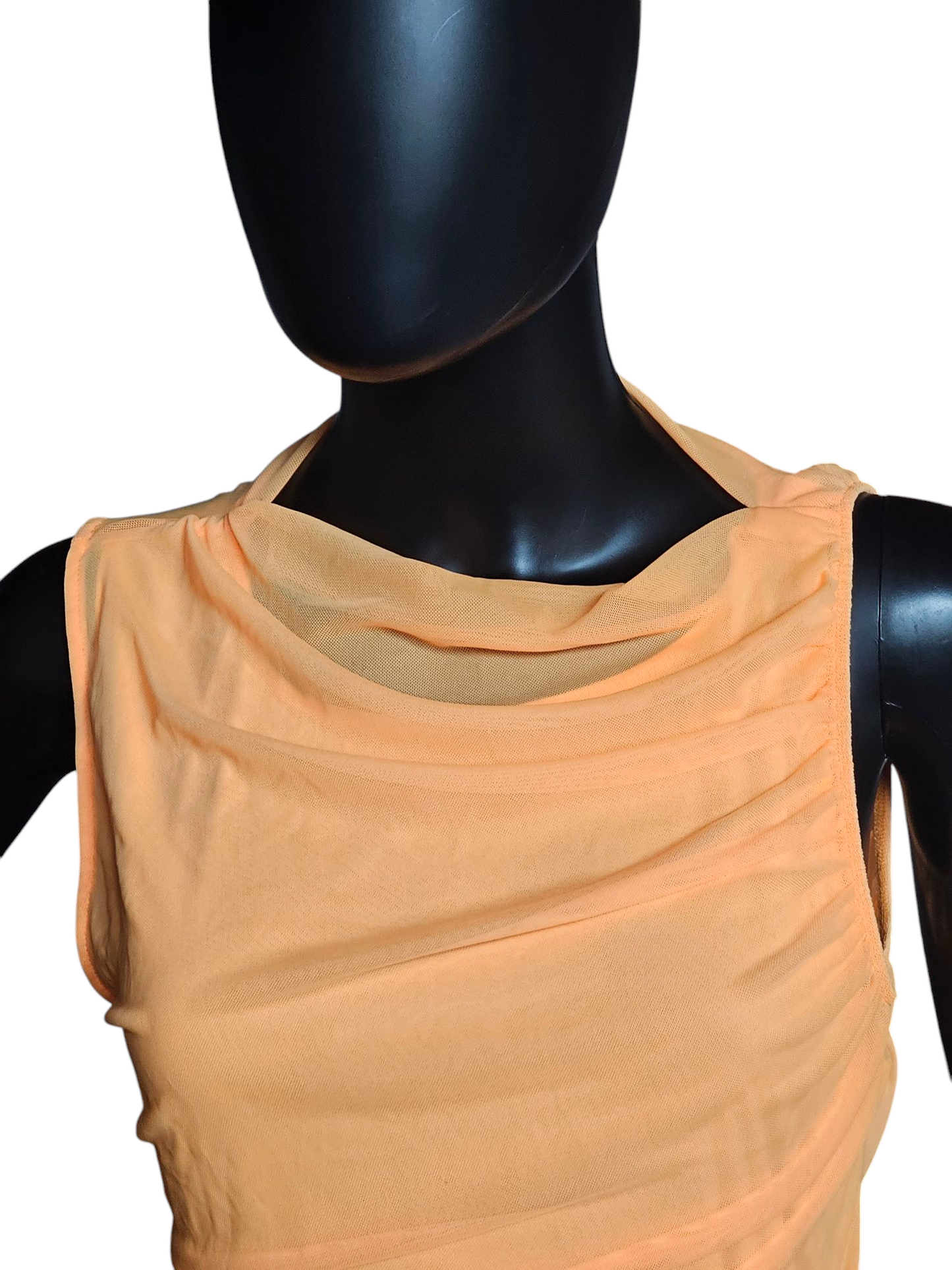 Sherbet Stretch Net Sheath Dress - NWT Haute Monde