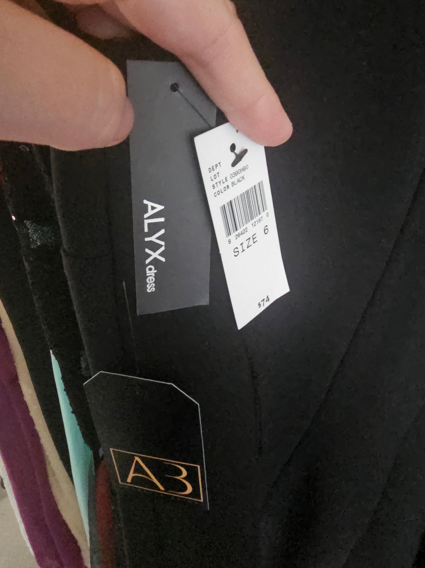 Black Sparkle Knee Flounce Cocktail Dress - NWT Alyx