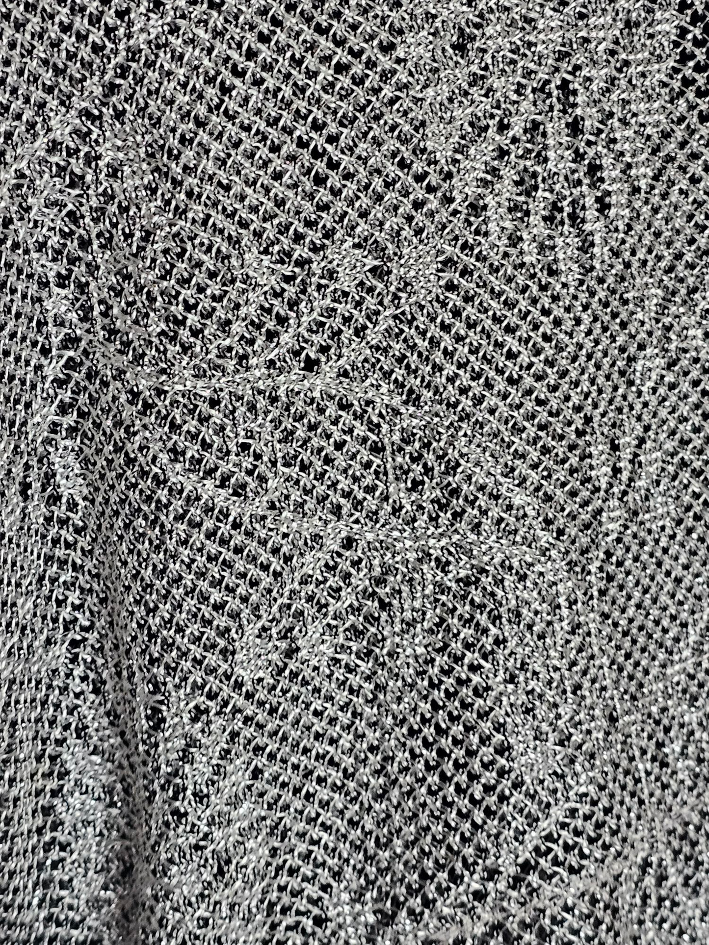 Silver Crochet Sheath/Fringe Formal Dress W/Bolero Jacket - Harlow Nites