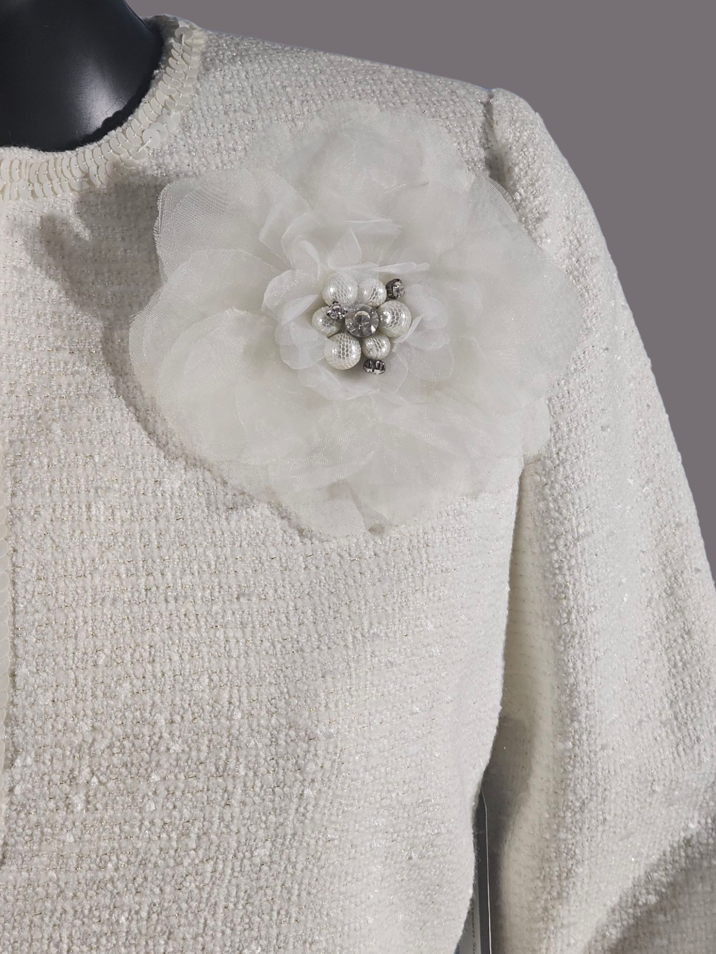 Boston Proper Ivory Jacket/Sheath Dress