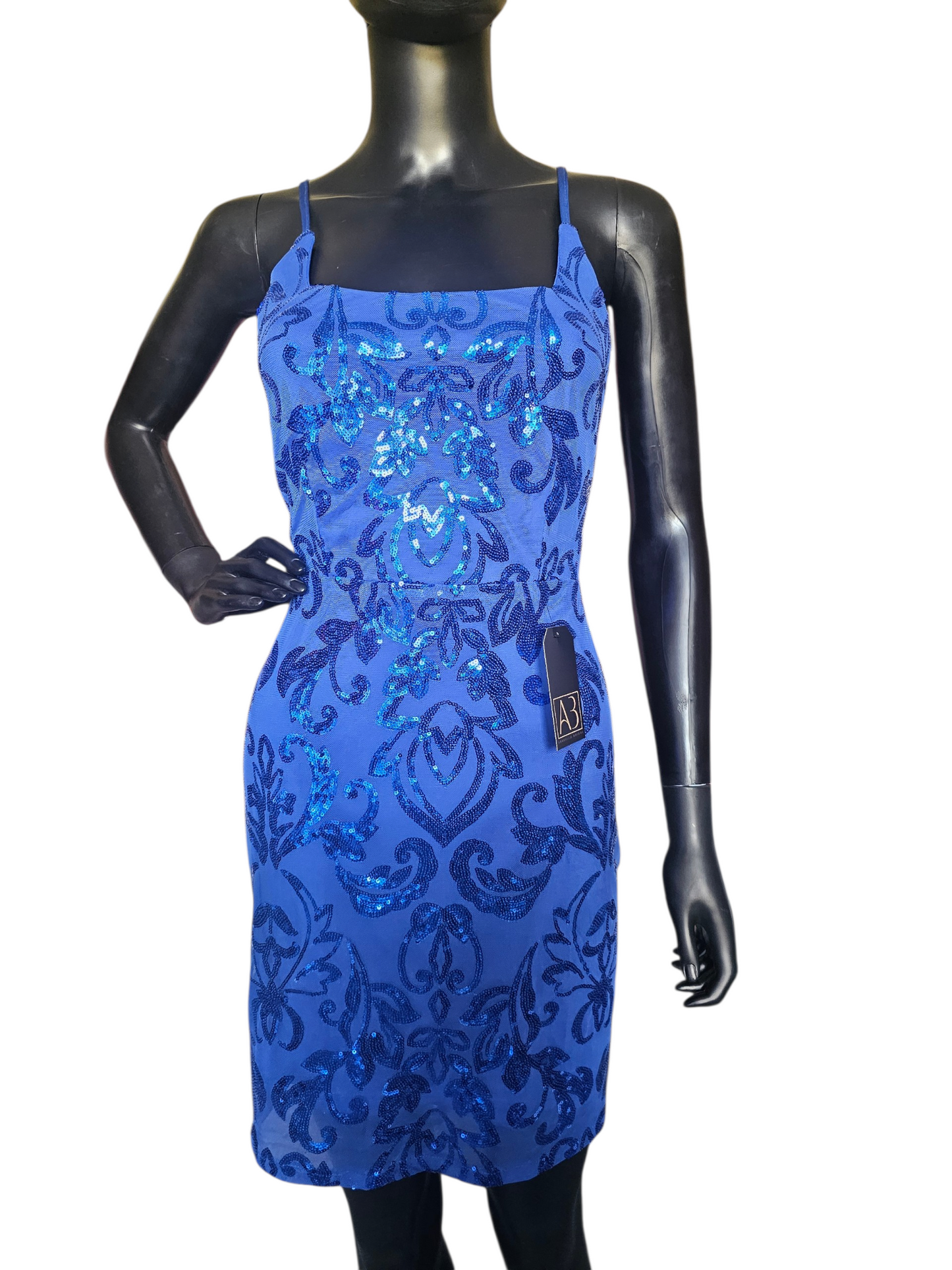 Blue Sparkle Open Back