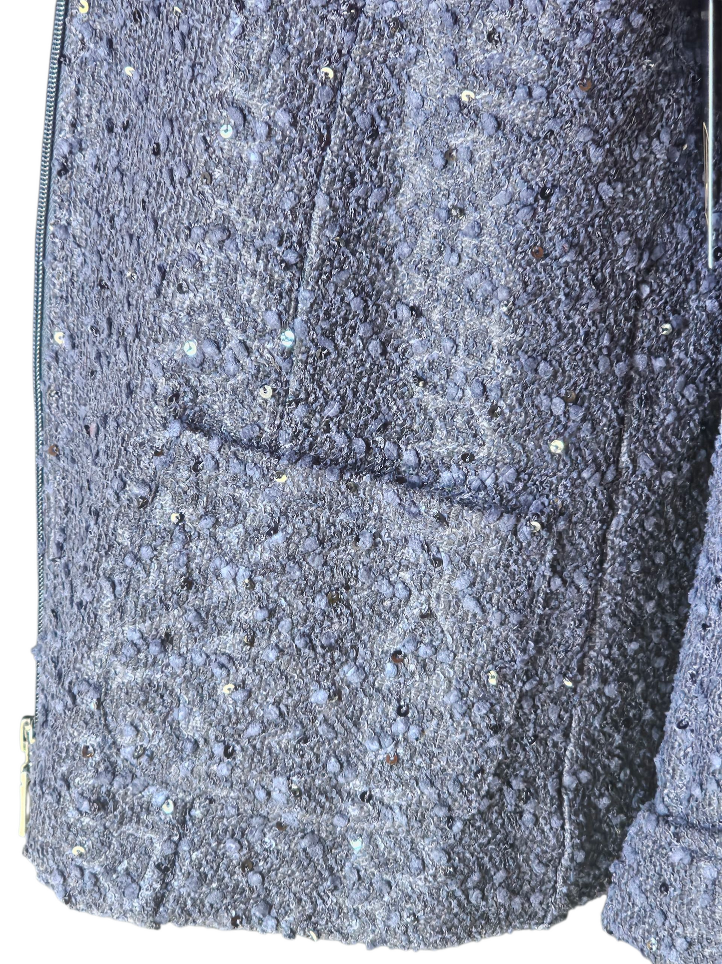 Navy Sparkle Front Zip Jacket - Erin London