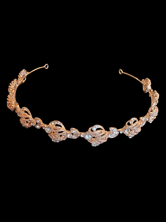 Rose Gold Crystal Deco Headband