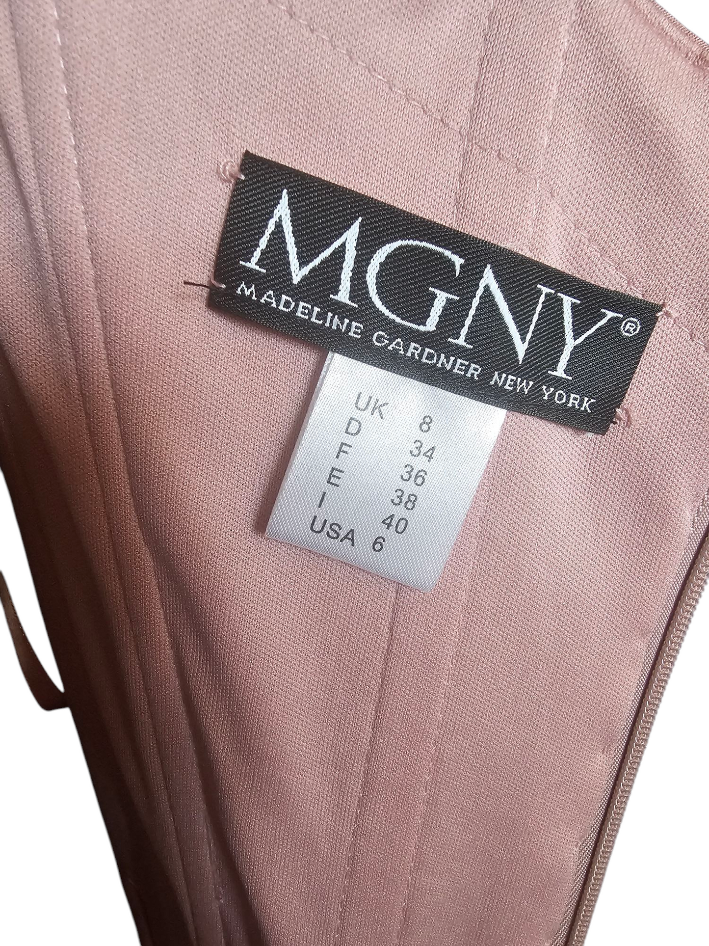 Dusty Rose Off Shoulder Fit/Flare Formal Gown - Madeline Gardner