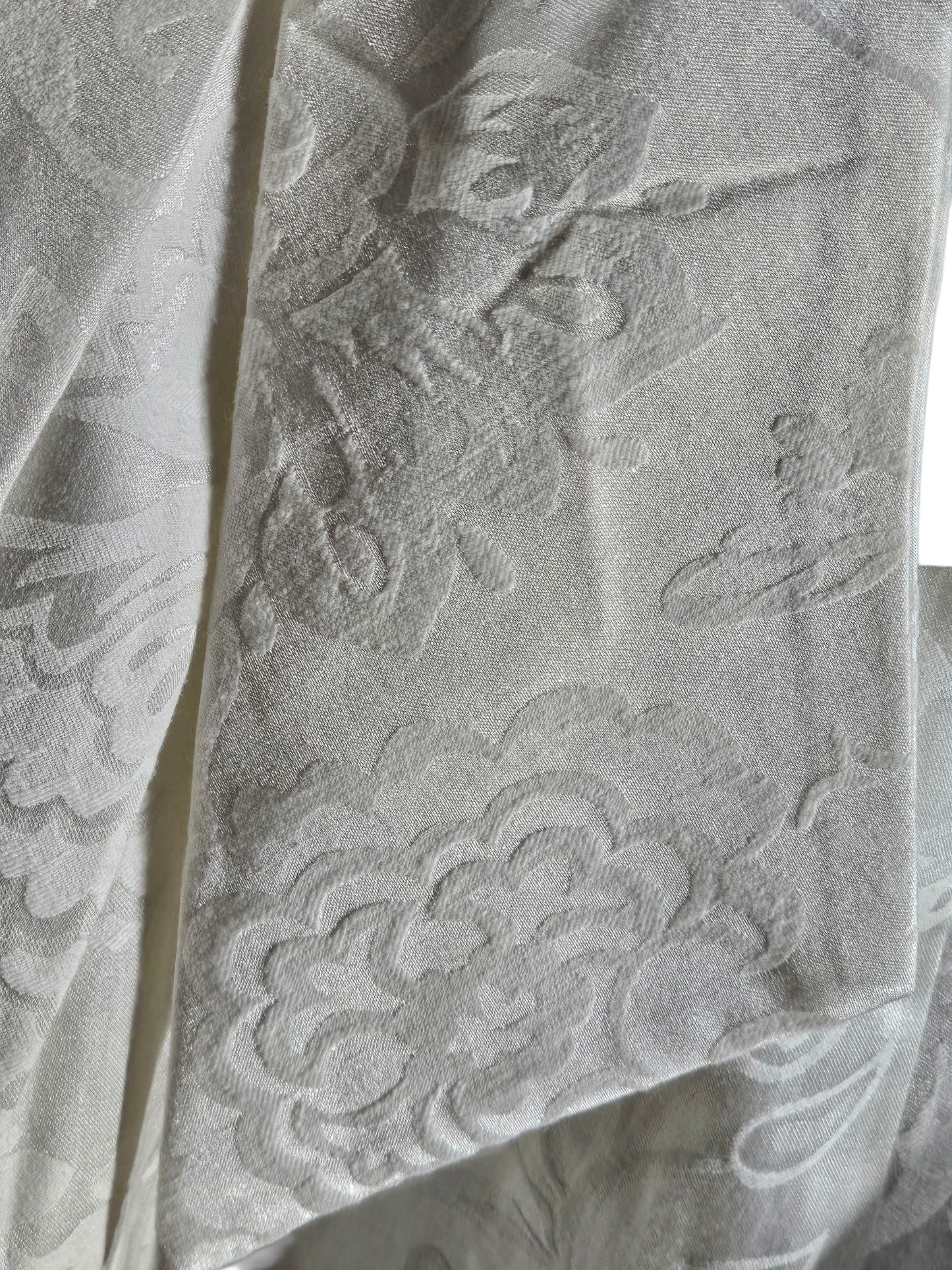 Cream Side Ruched Brocade Formal Dress - NWT Maurices