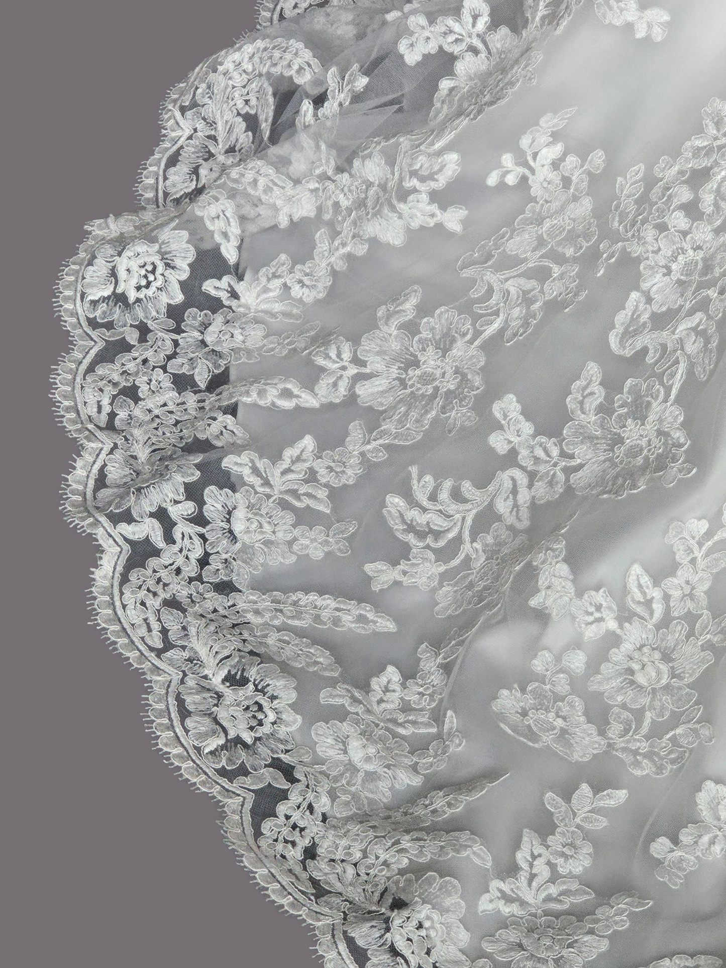 Ivory Full Lace Fit/Flare Wedding Gown - Mori Lee