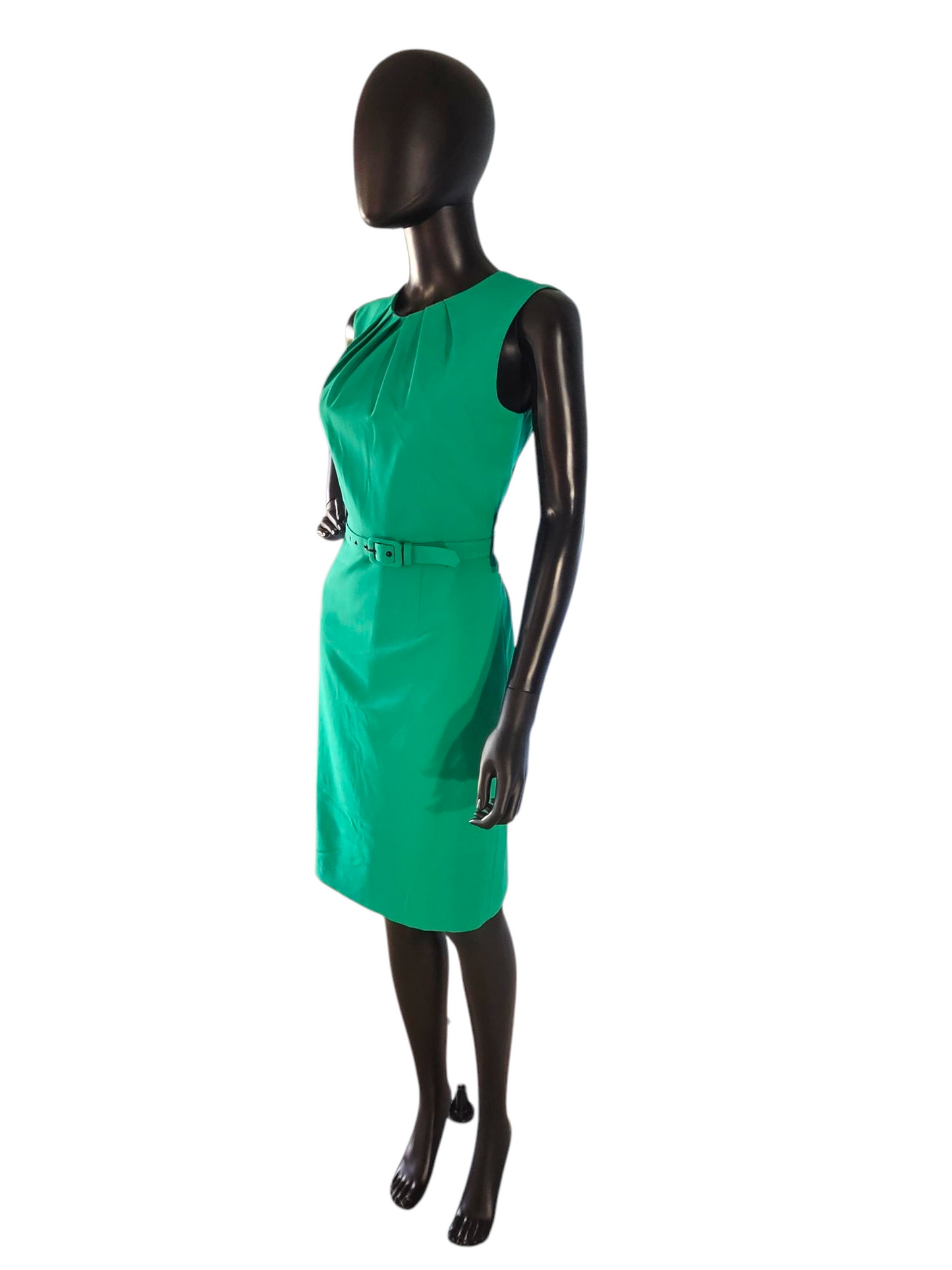 Kelly Green Belted Shift Dress - Nine West
