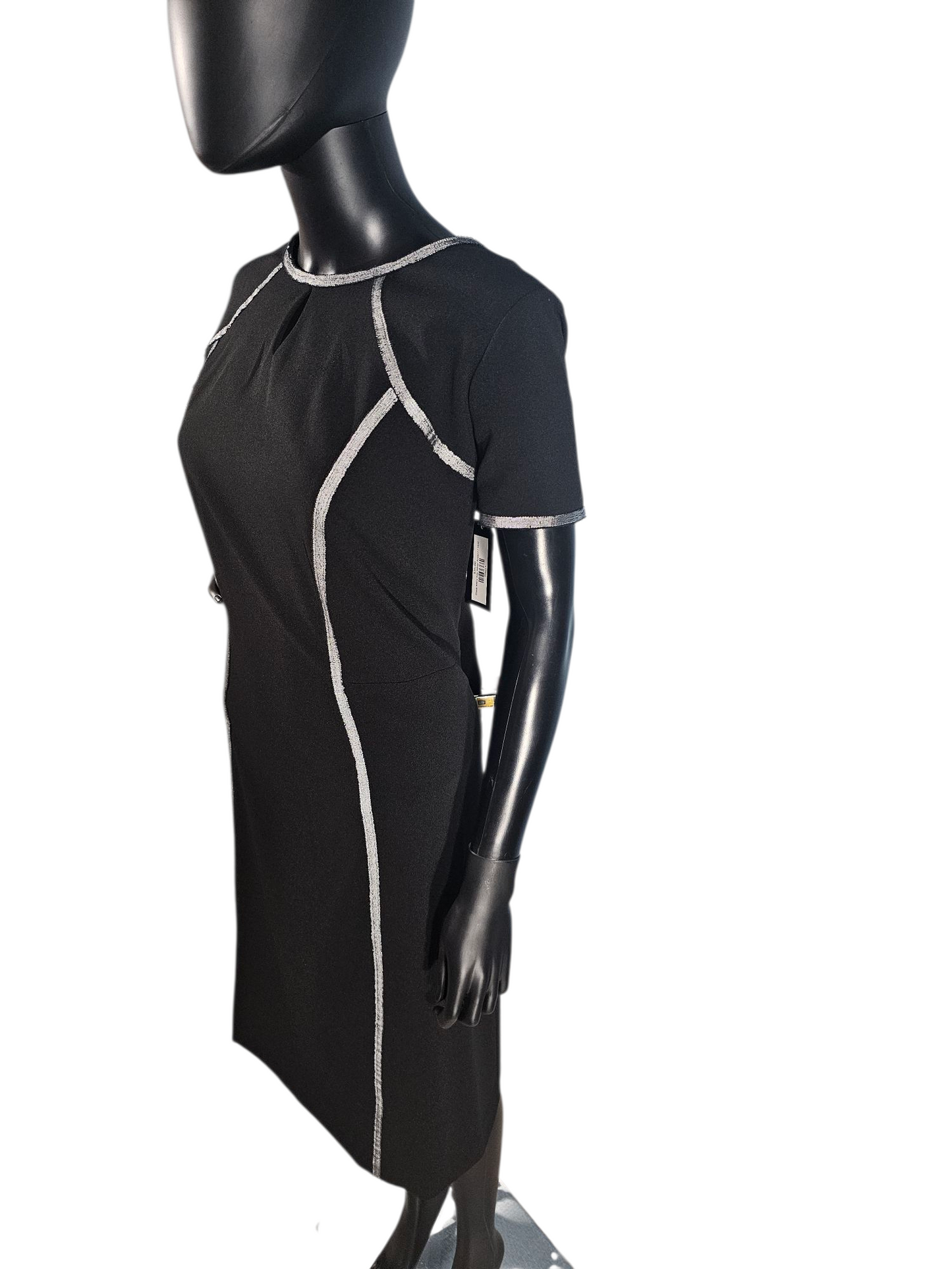 Black Mary Kay Silver Accent Cocktail Midlength Dress - Mary Kay