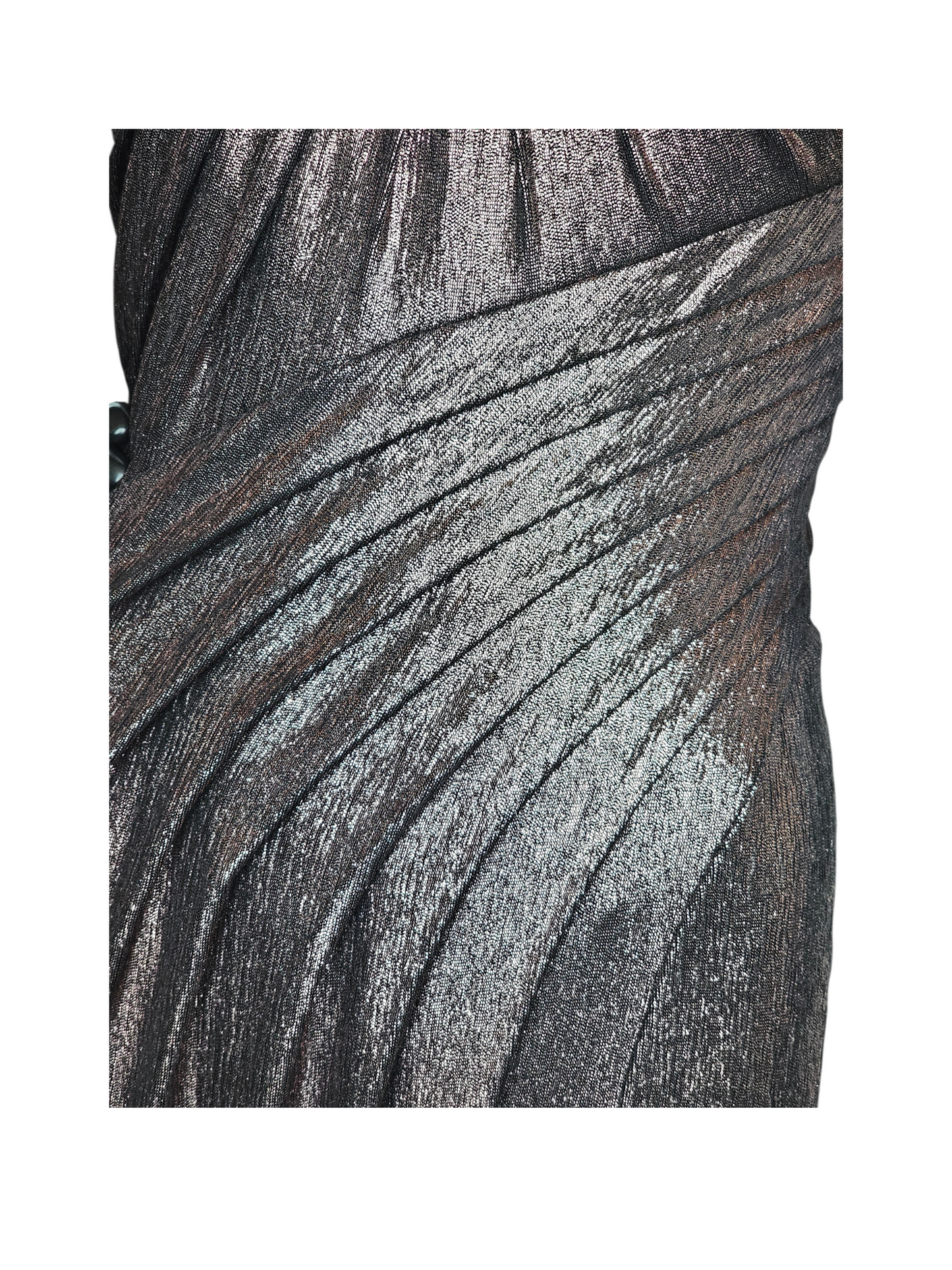 Rose Liquid Gold Drape Halter Formal Dress NWT - Tadashi Shoji
