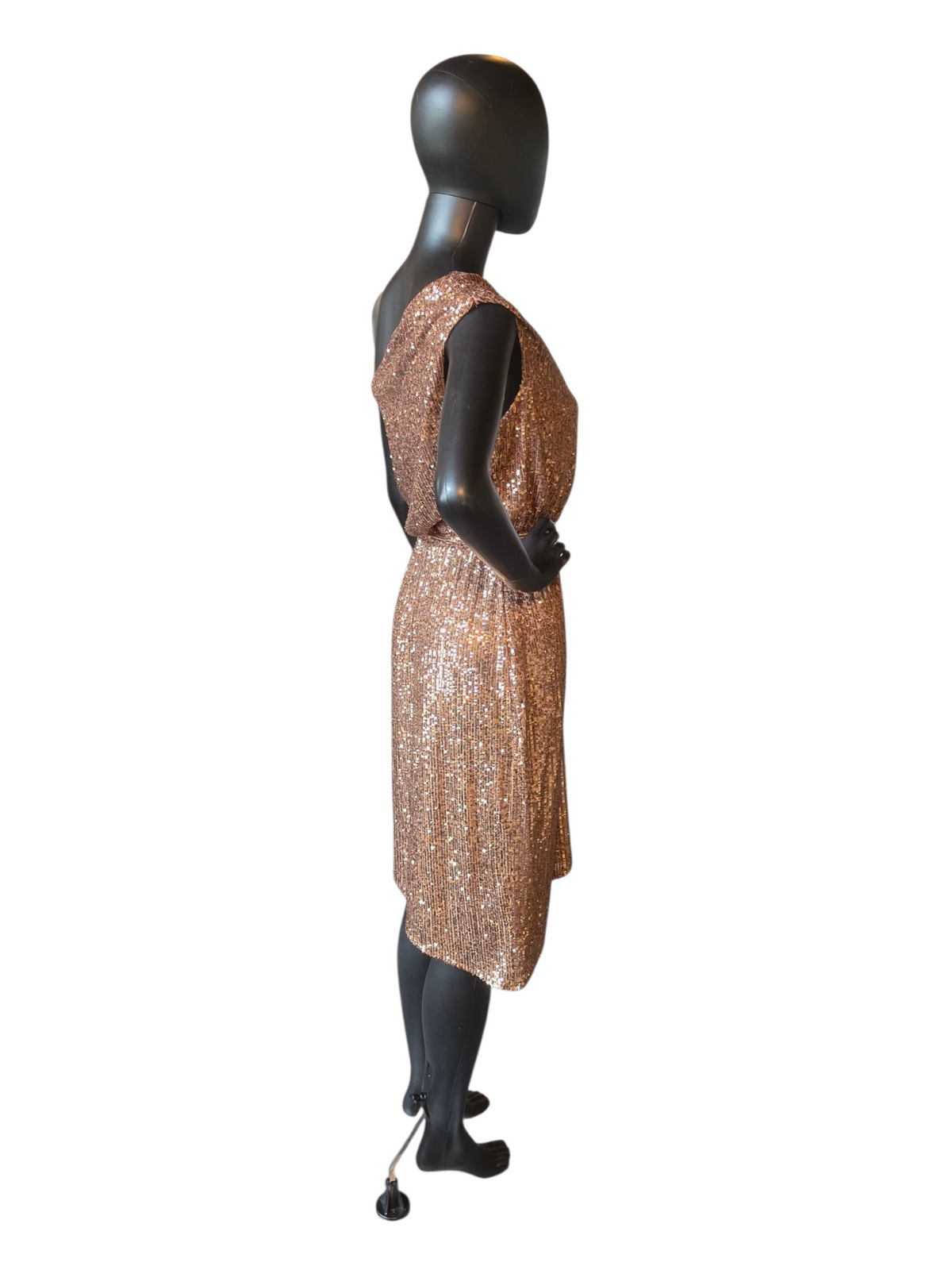 Bronze Sequin One Shoulder - RM Richards