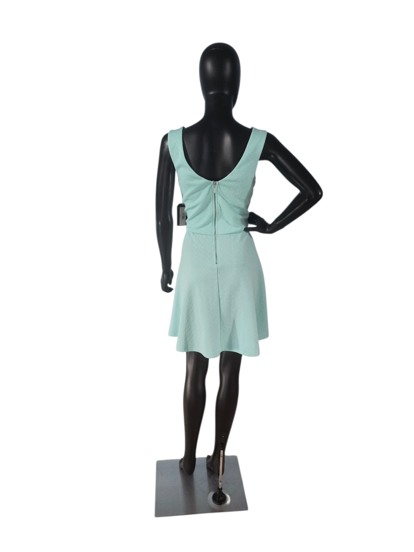 Turquois Peekaboo Neckline Short Cocktail Dress