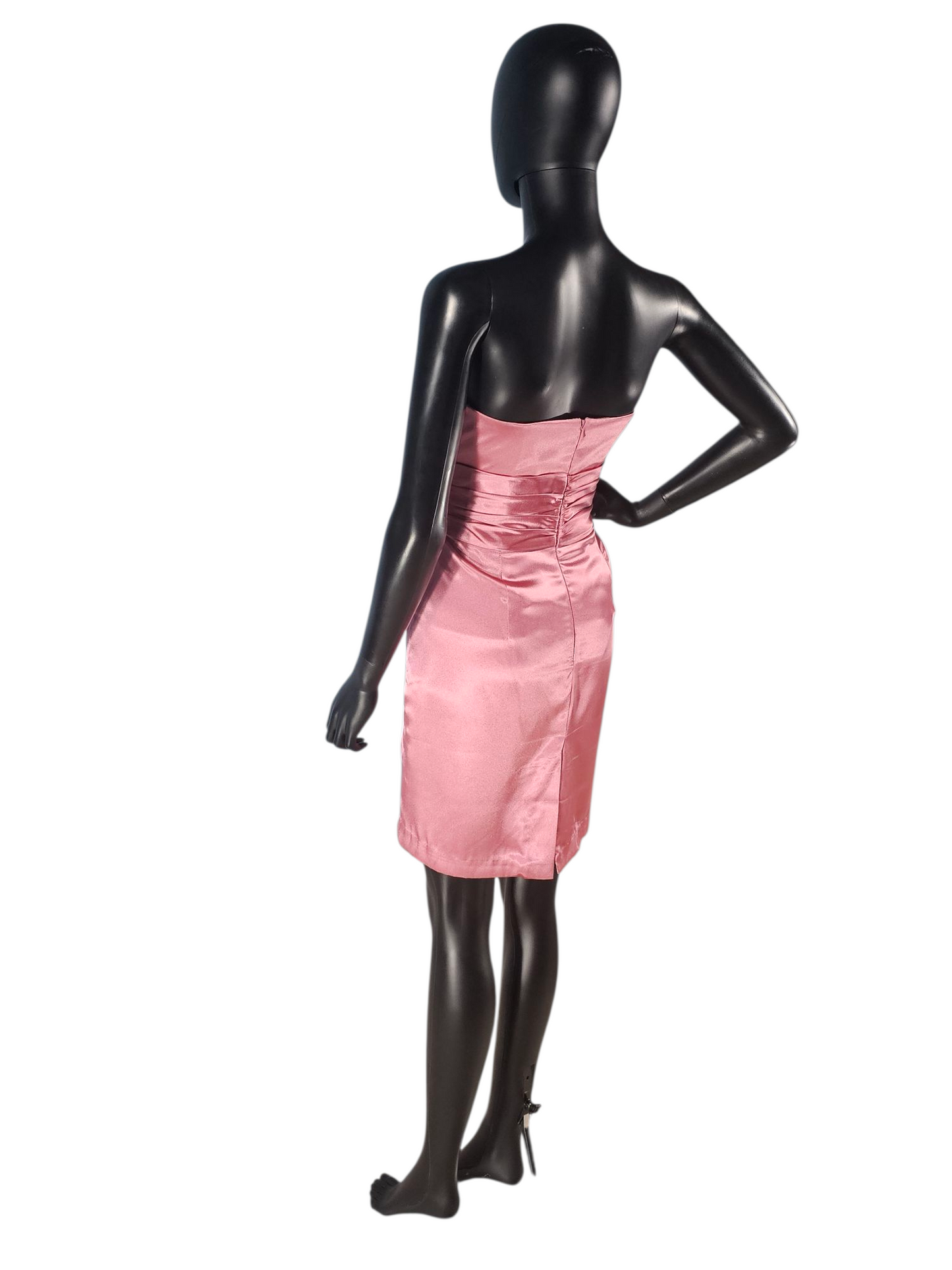 Rose Charmeuse Strapless Short Cocktail Dress - Davids Bridal