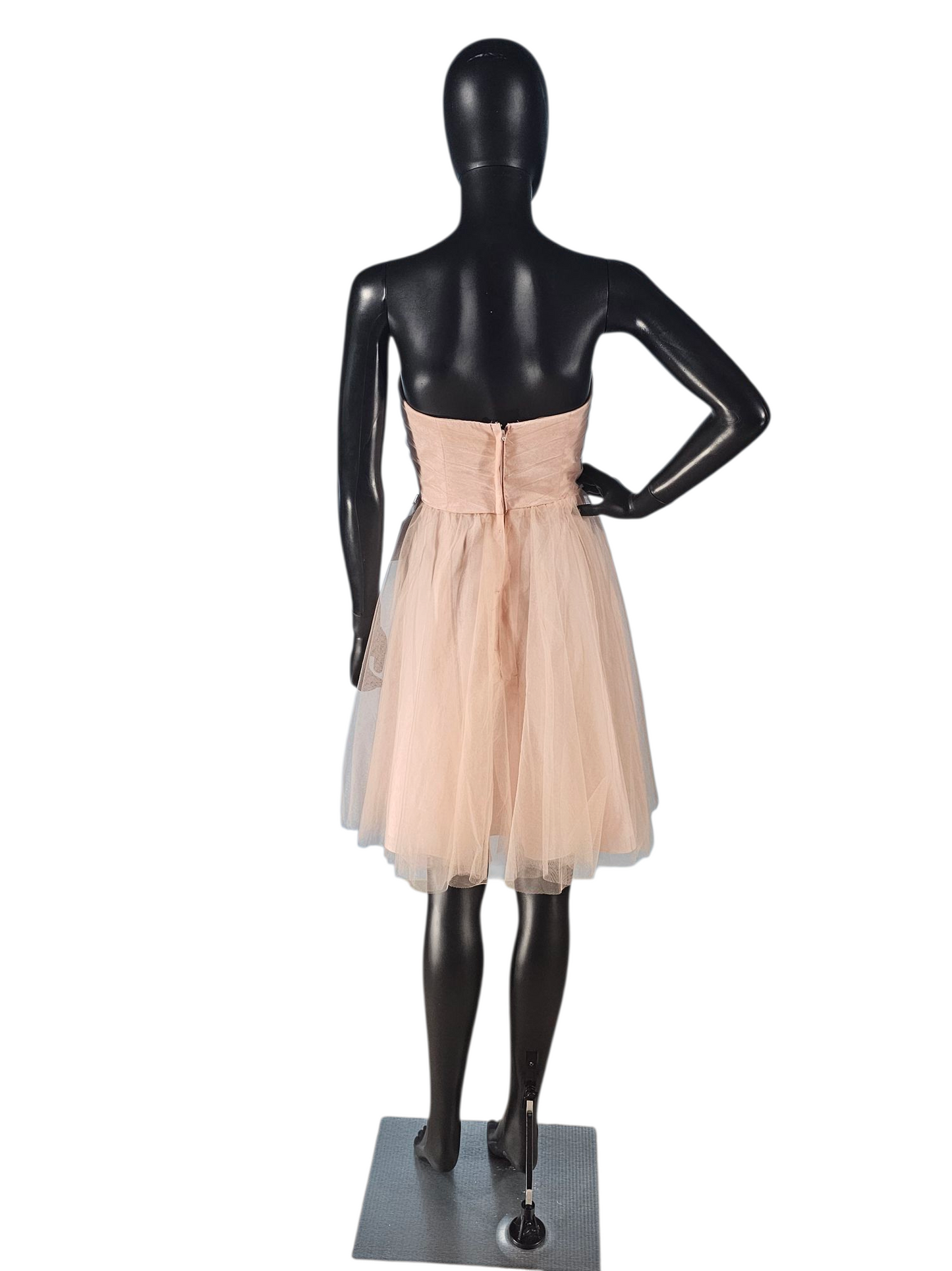 Blush Tulle Sweetheart Short Party Dress - Mori Lee