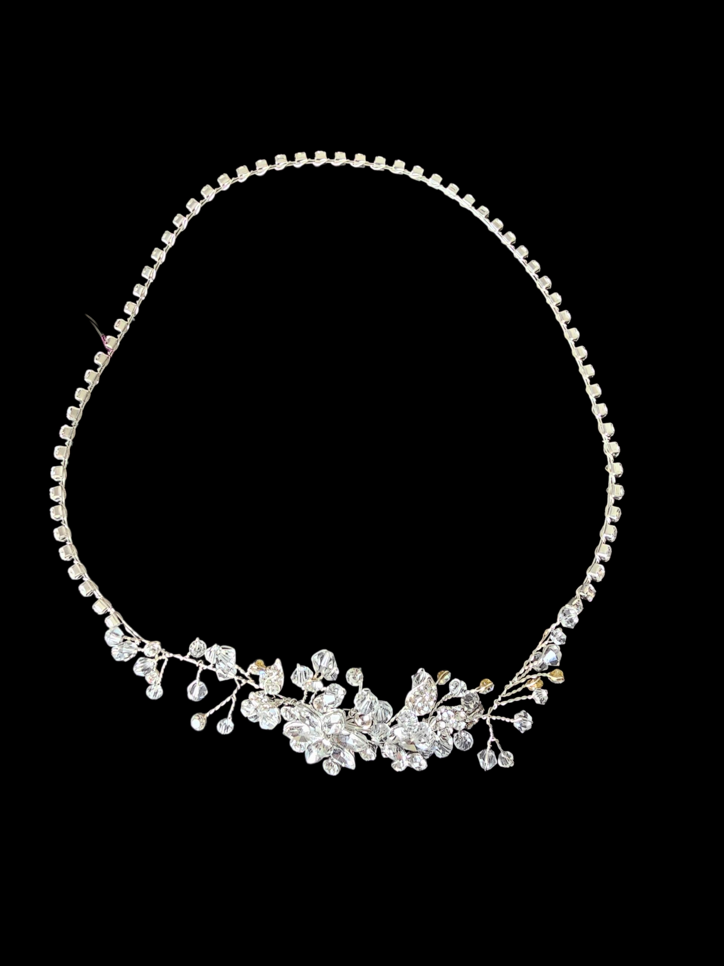 Silver/Crystal Bendable Hair Crown/Wreath