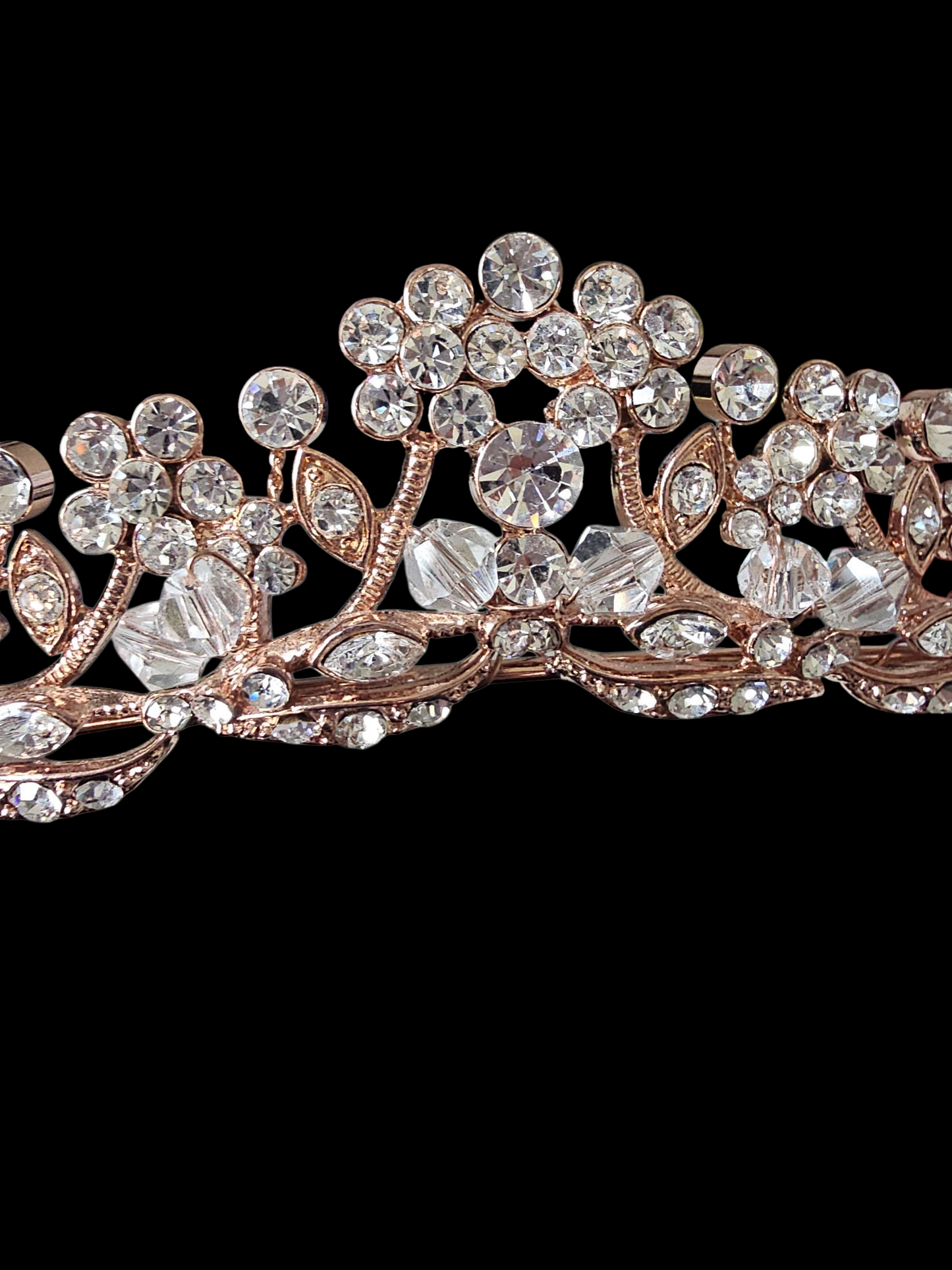 Rose Gold Crystal Tiara