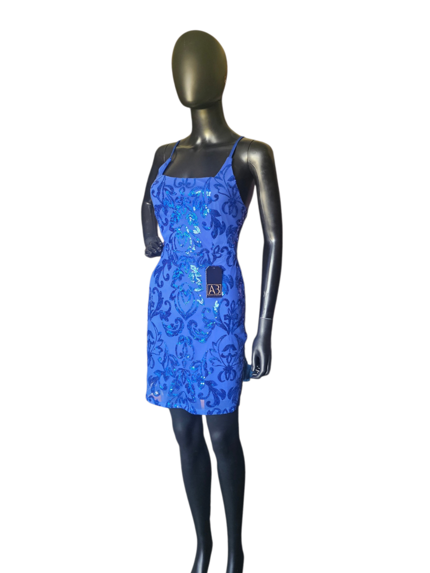 Blue Sparkle Open Back