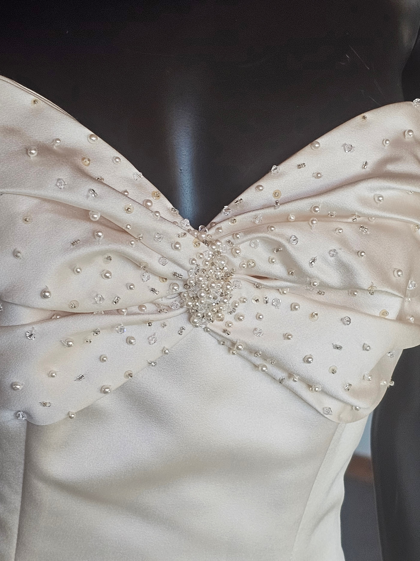 Champagne Strapless Satin - Maggie Sottero