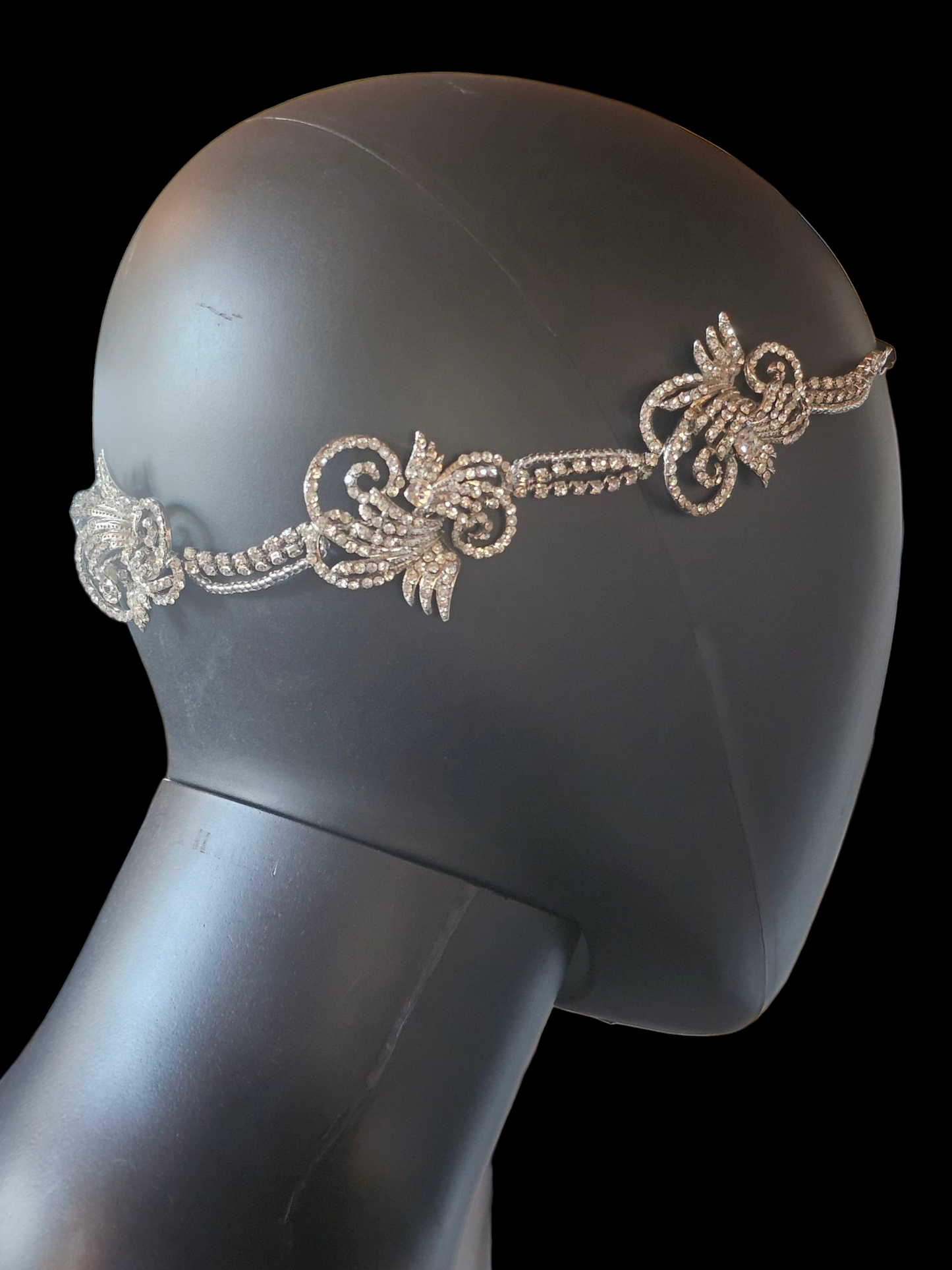 Crystal Swirl Hair Wreath