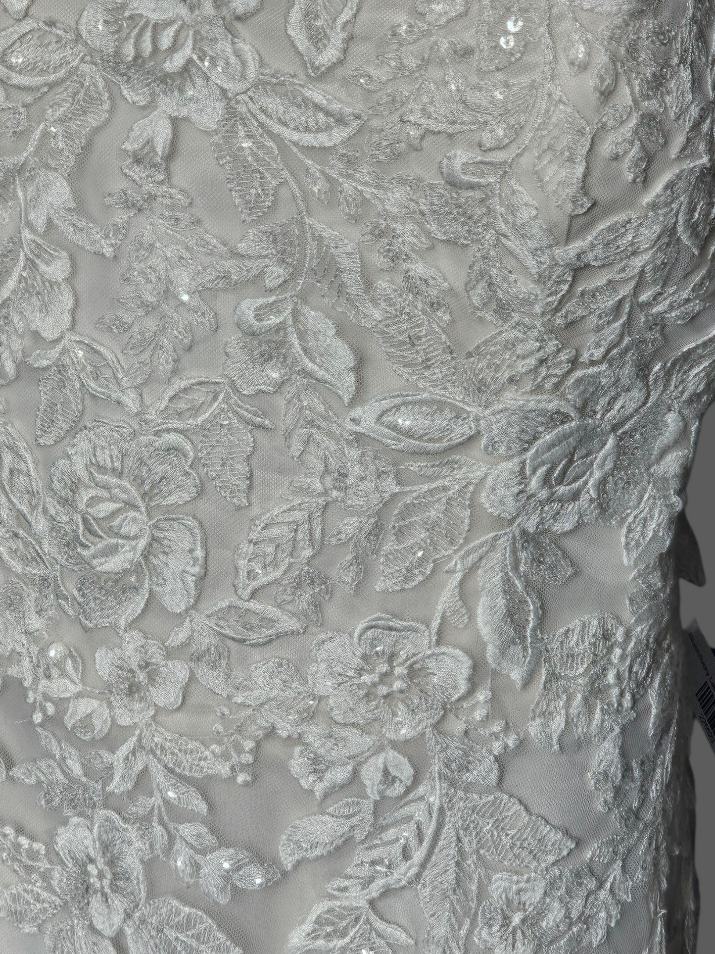 Blush/Ivory Floral Lace Long Sleeve Wedding Gown NWOT - Mori Lee