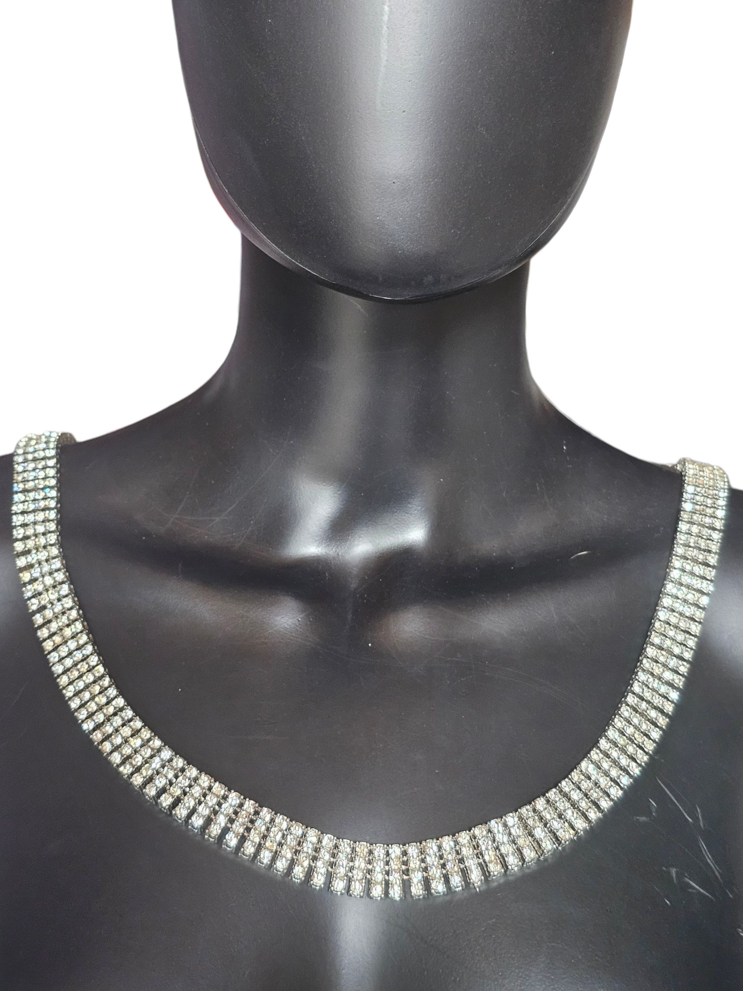 Vintage Rhinstone Coil Necklace/Belt