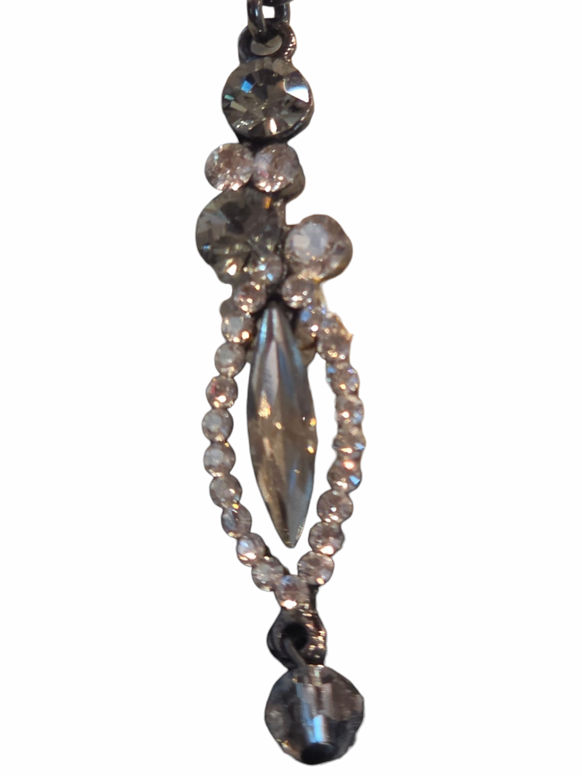 Smoke Crystal Necklace/Earring Set - Creations Georgianni