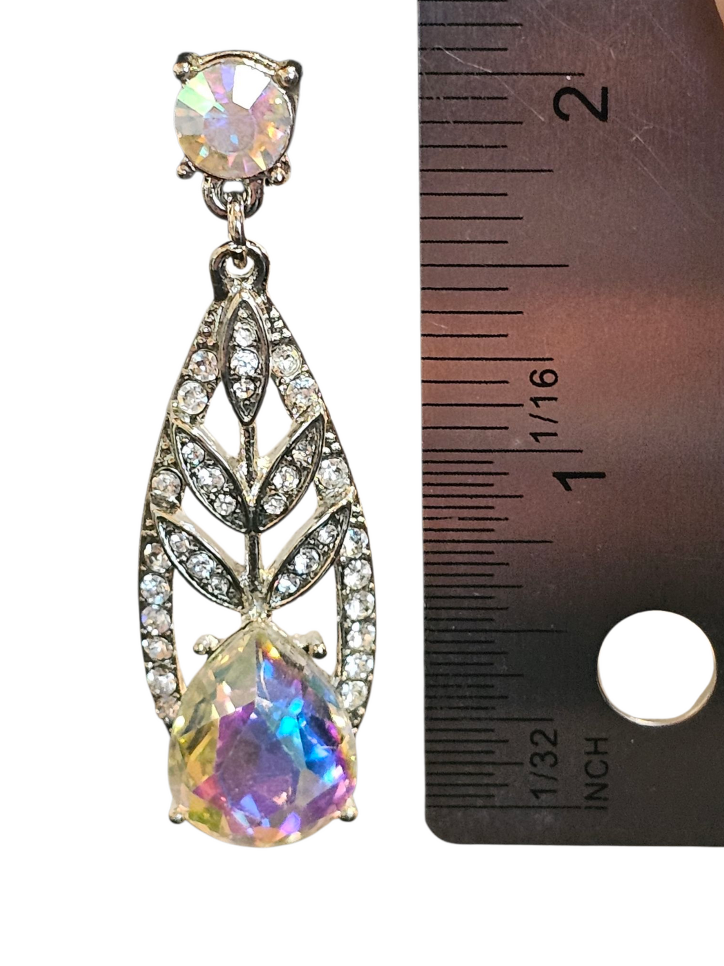 Iridecent Oval Earring