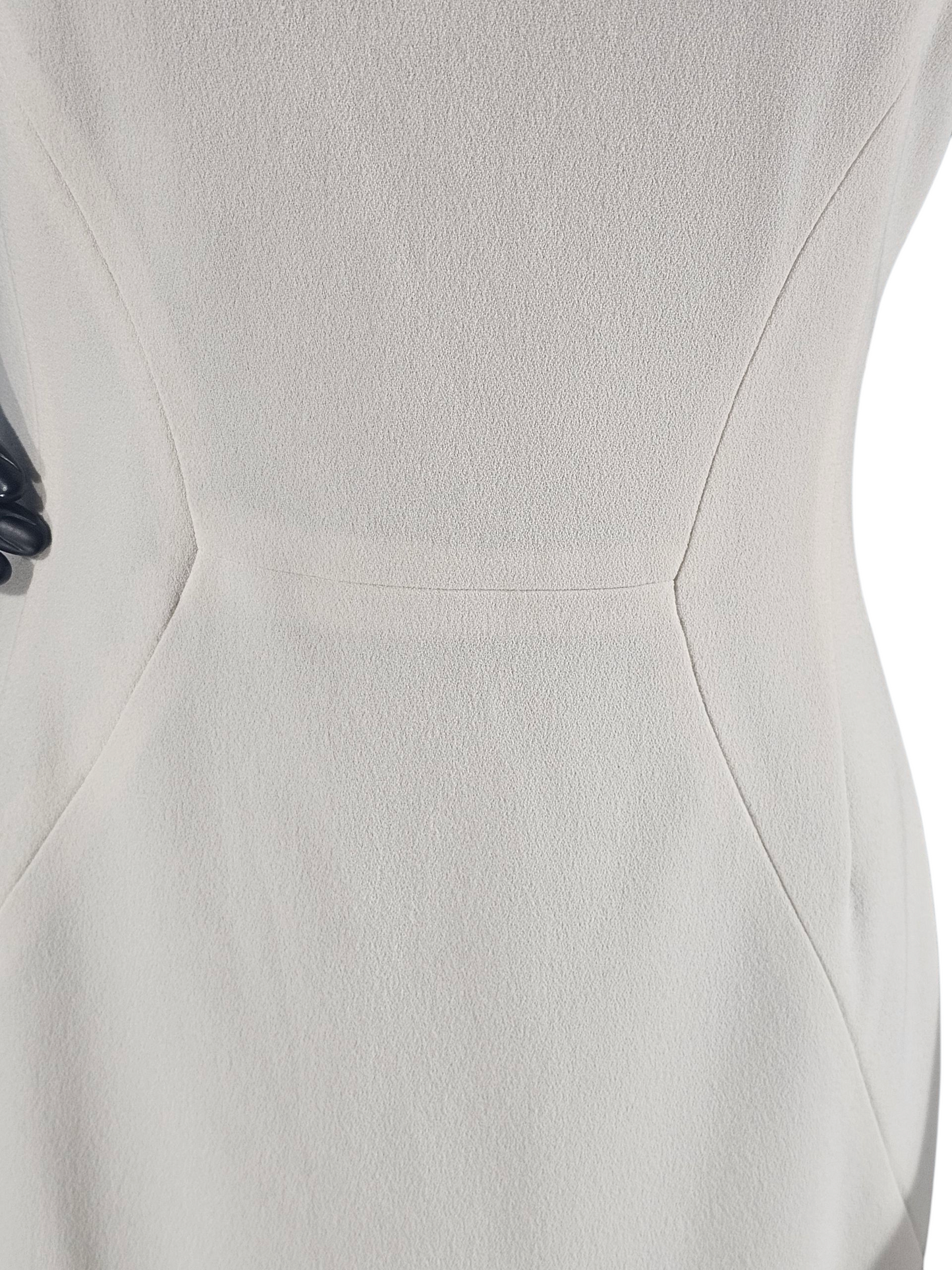 BCBG Cream/Gold Necklace Sheath Dress