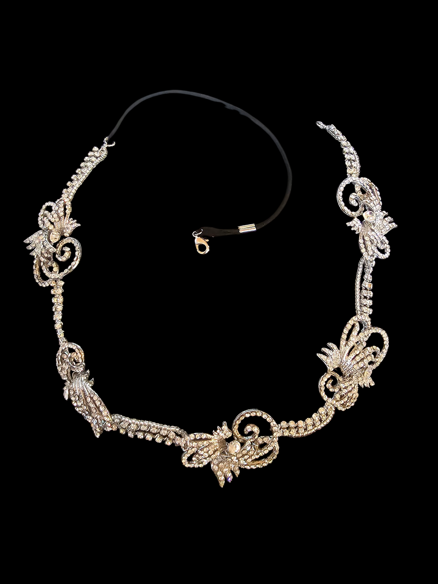 Crystal Swirl Hair Wreath