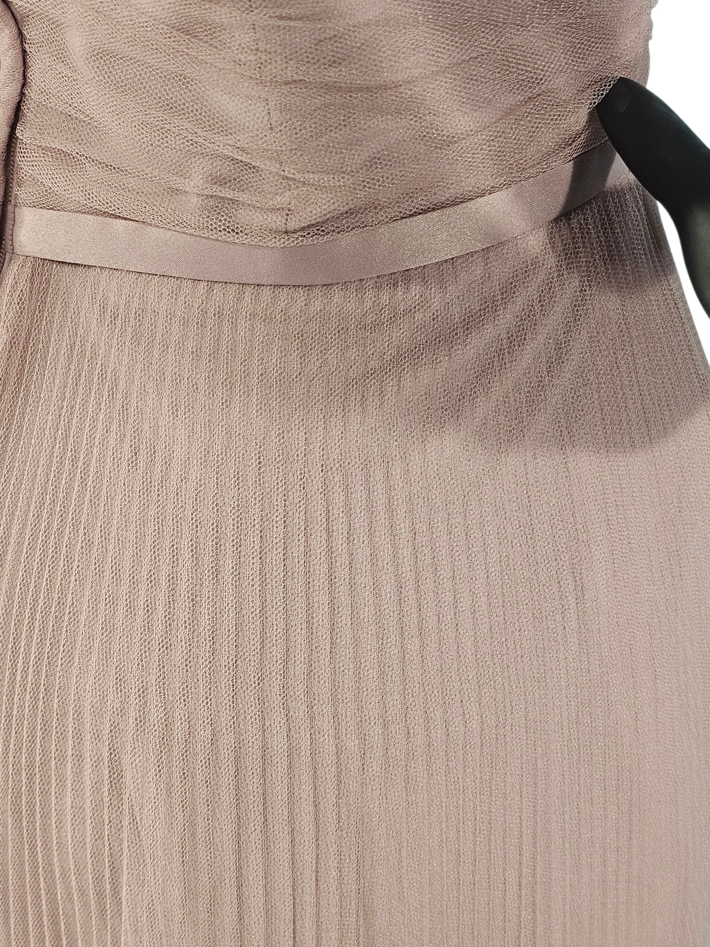 Desert Rose Accordion Net Off Shoulder Formal Dress - Mori Lee