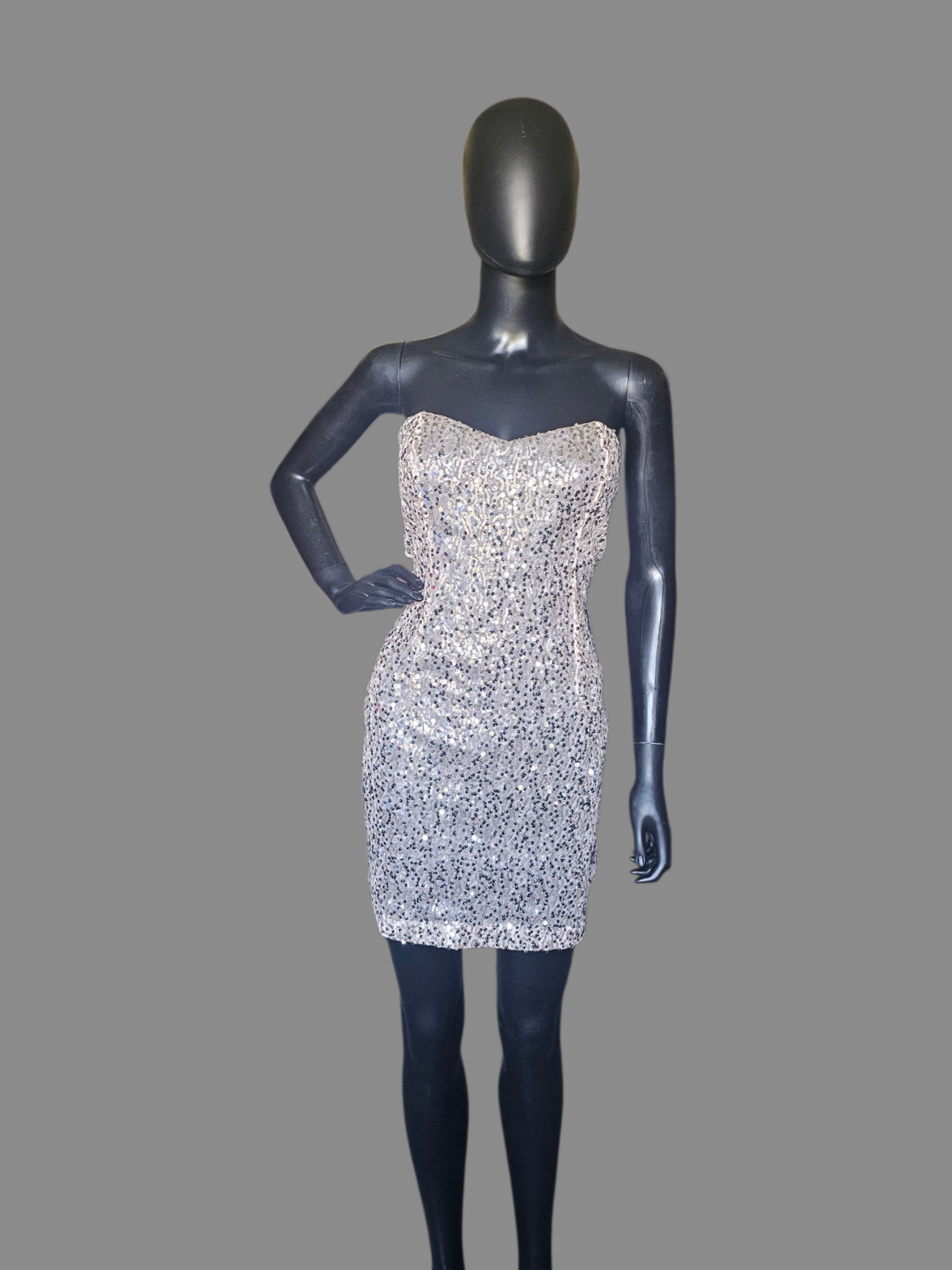 Nude Sparkle Homecoming Dress - Trixie