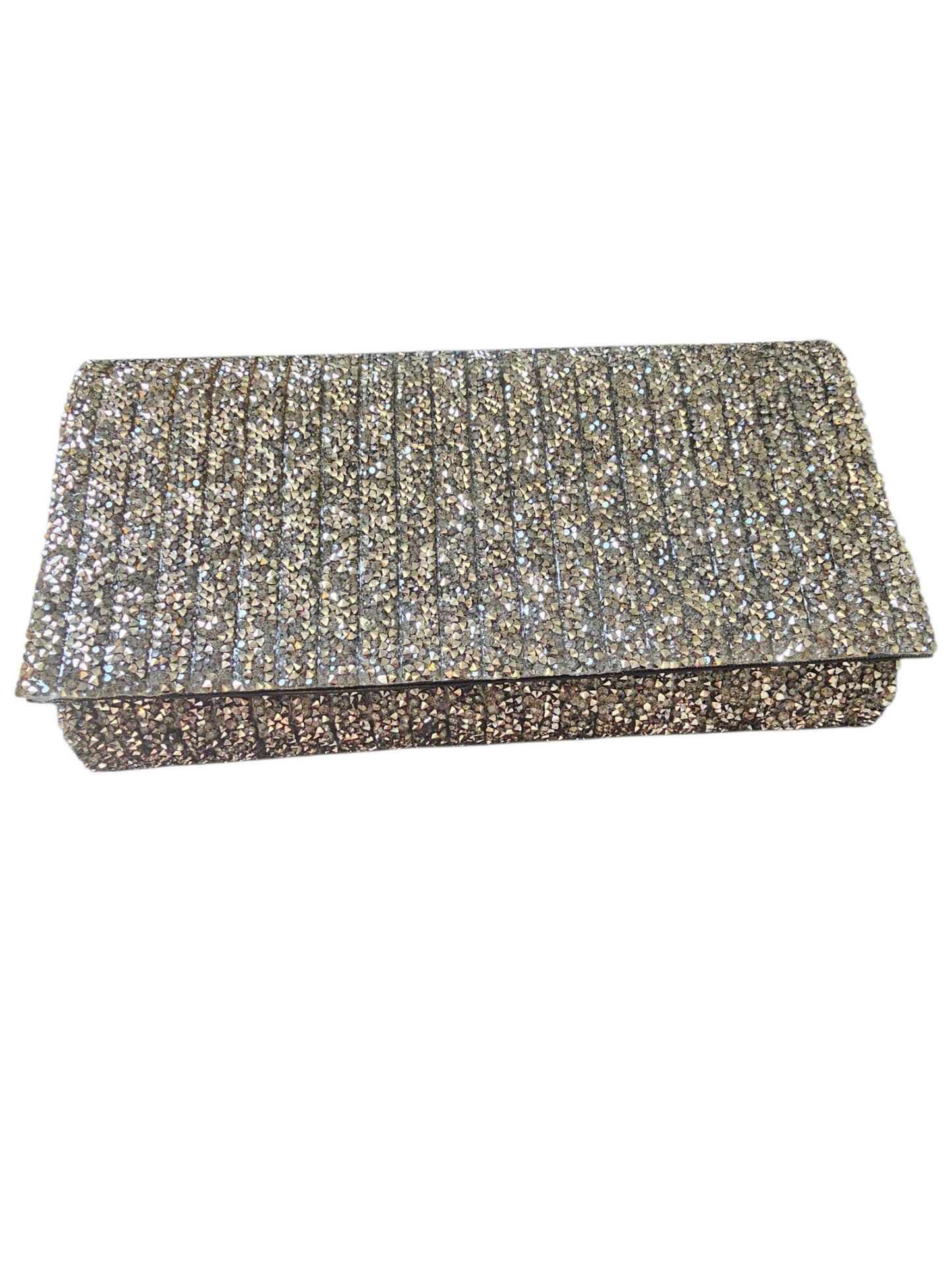 Black/Silver Beaded Clutch