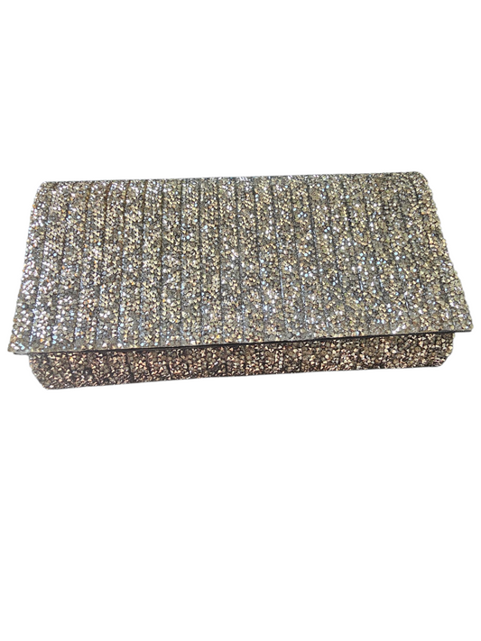 Black/Silver Beaded Clutch