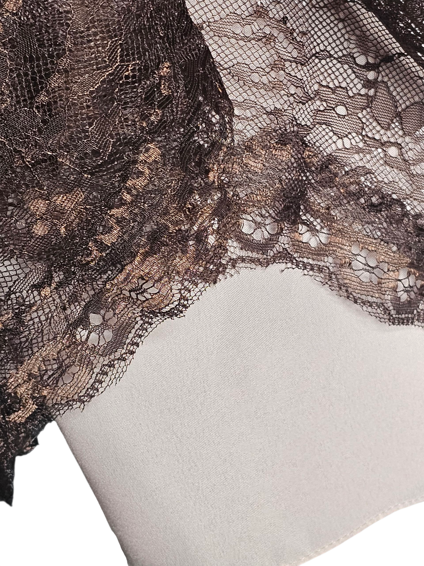 Coffee/Blush Lace V-Neck Cocktail/Party Dress NWOT - Da Vinci