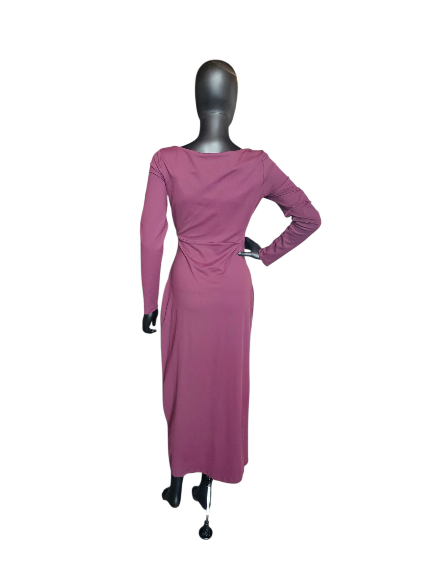 Burgandy Wrap Jersey Stretch Dress NWT - Susan Monaco