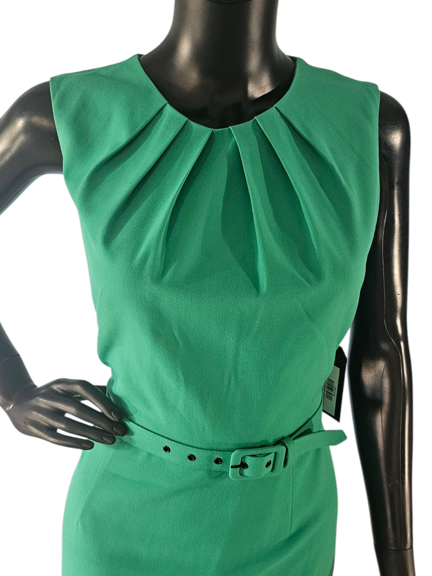 Kelly Green Belted Shift Dress - Nine West