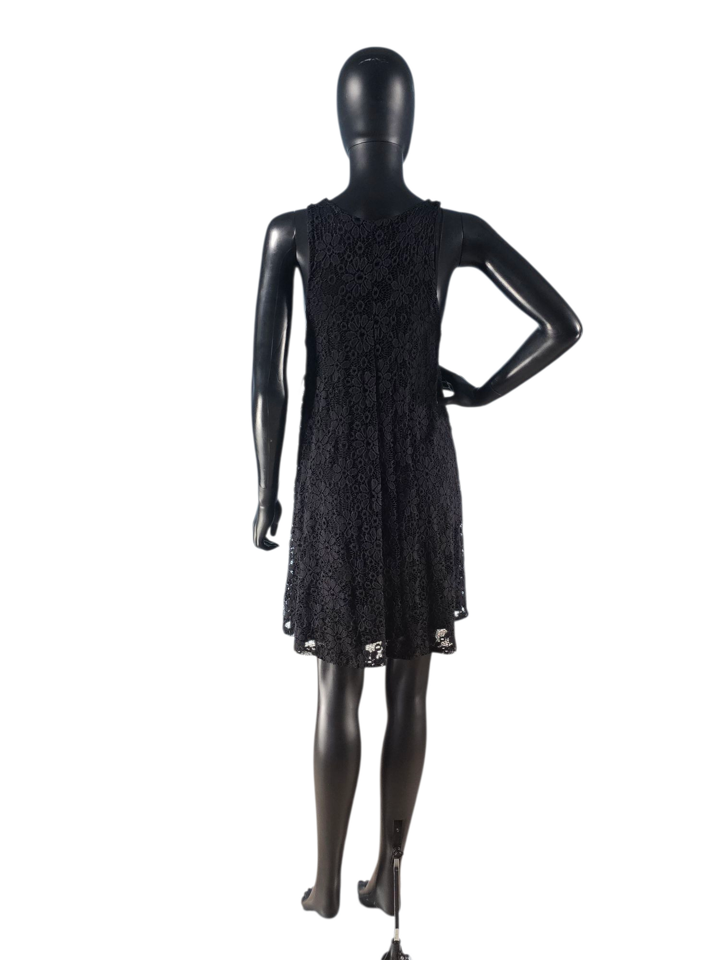 Black Lace Swing Party Dress - Ginger G