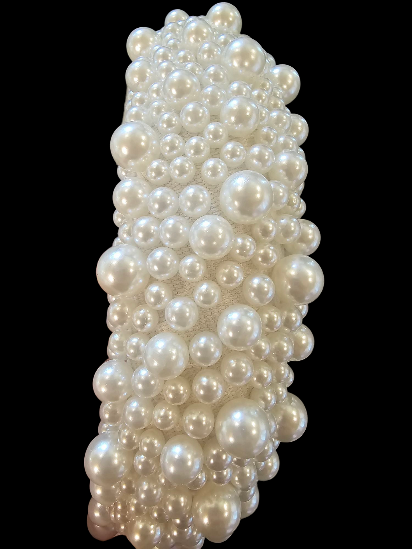 White/Large Pearl Headband - Marionat