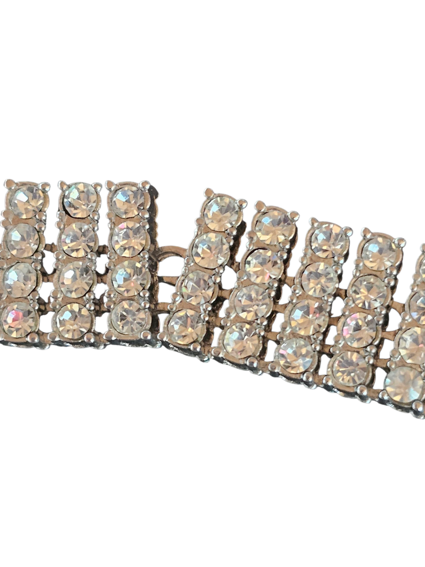 Vintage Rhinstone Coil Necklace/Belt