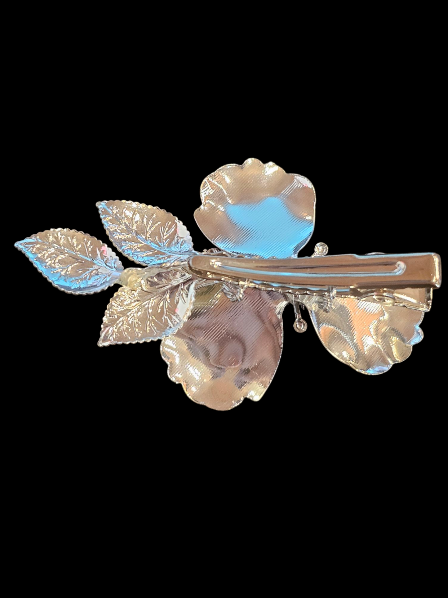 Simple Metal Flower Hair Clip - Marionat