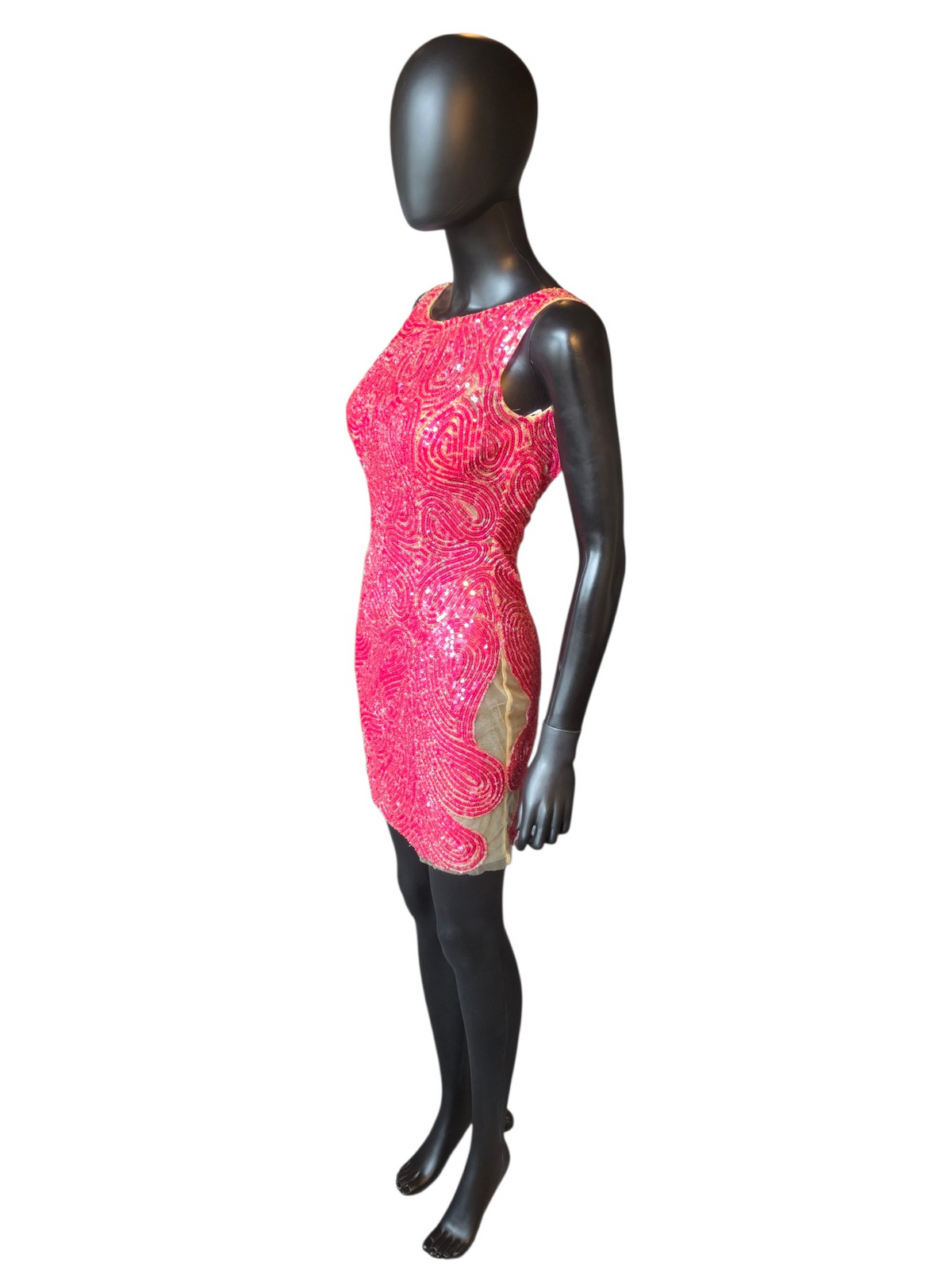 Pink Sequin Cutout - MacDuggal
