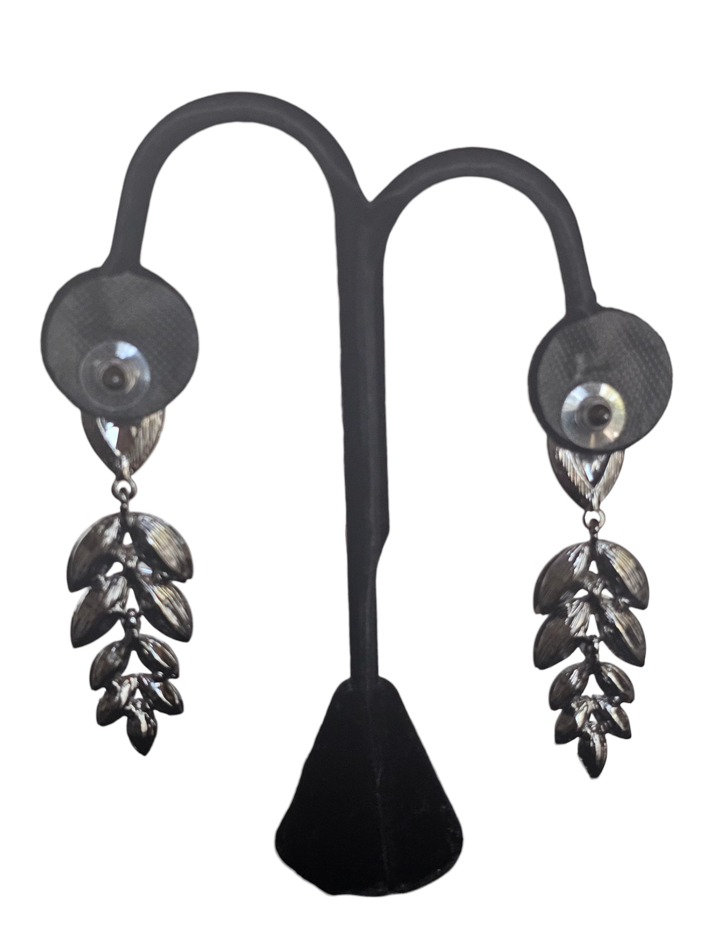 Metallic Leaf Drop Earring