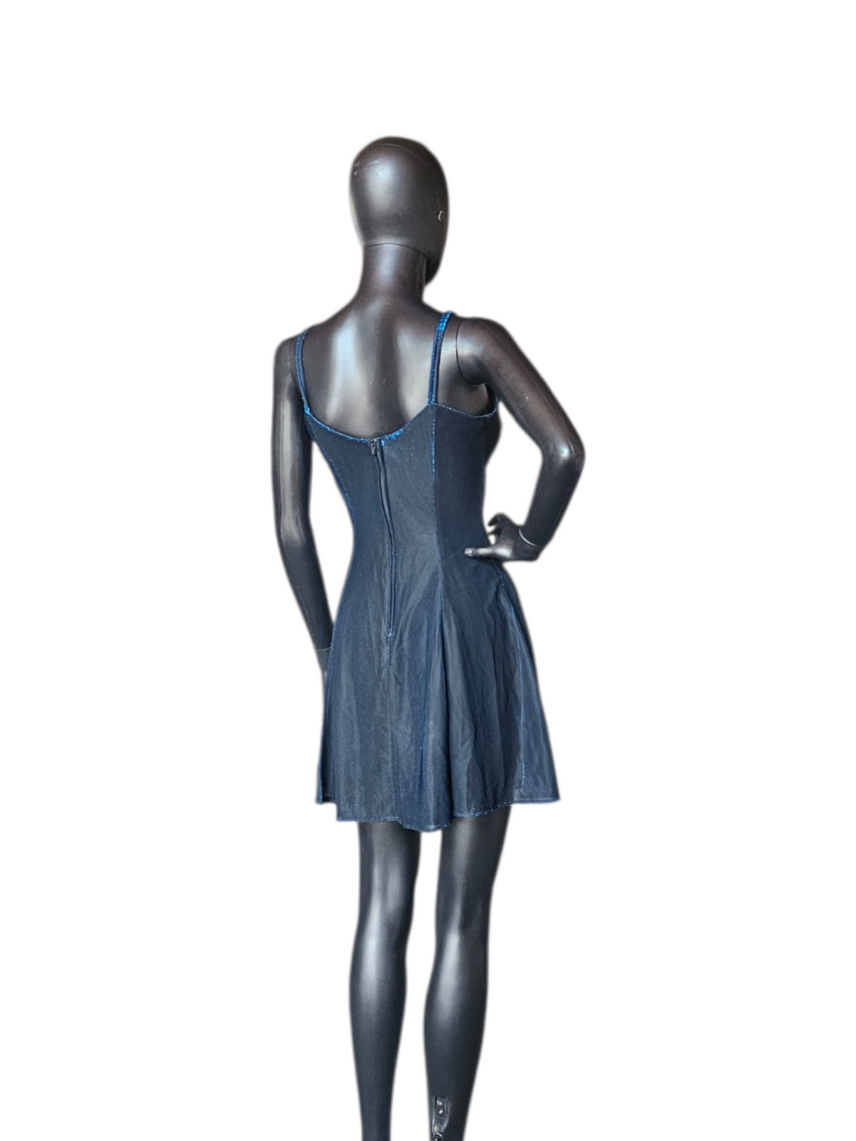 Vintage Y2K Blue Sparkle Homecoming Dress - All That Jazz