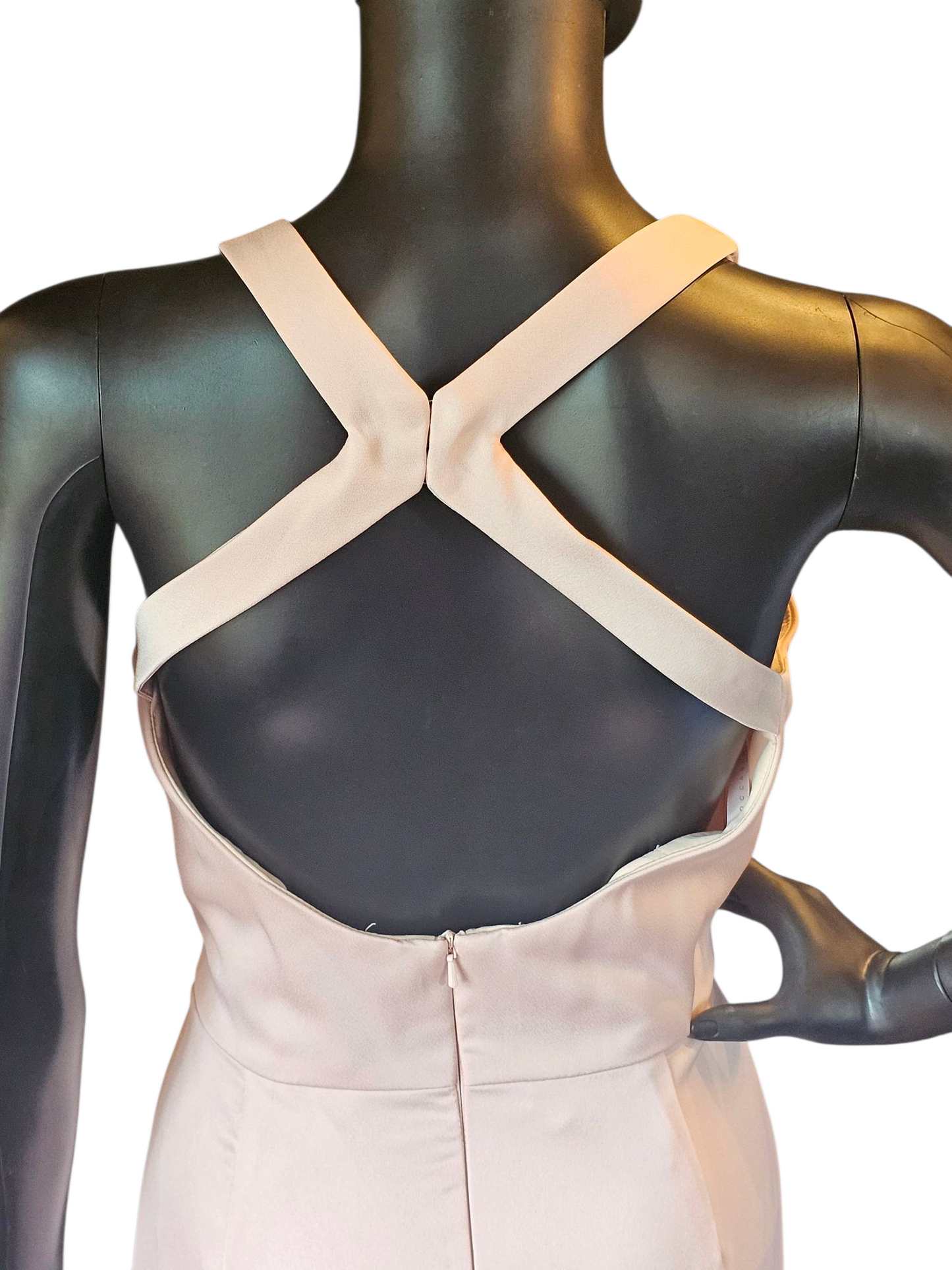 Hayley Paige Froze Crepe Maxi Formal Dress