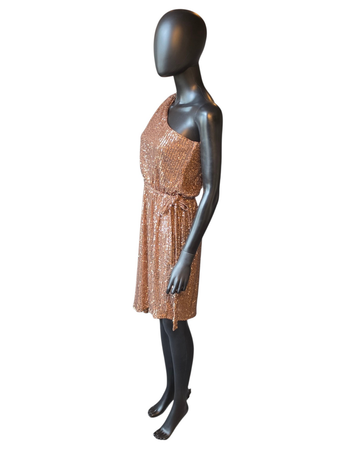 Bronze Sequin One Shoulder - RM Richards