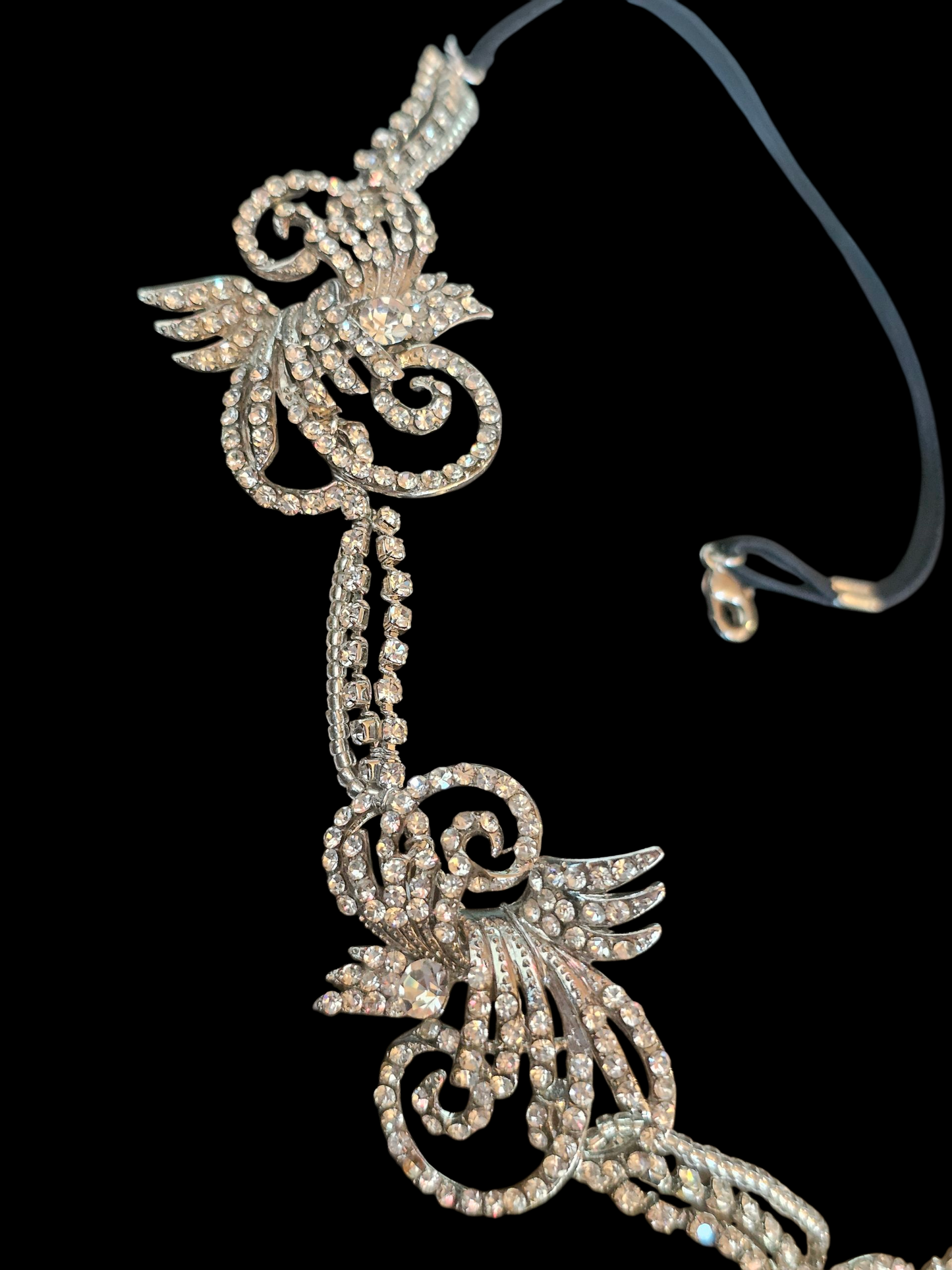 Crystal Swirl Hair Wreath