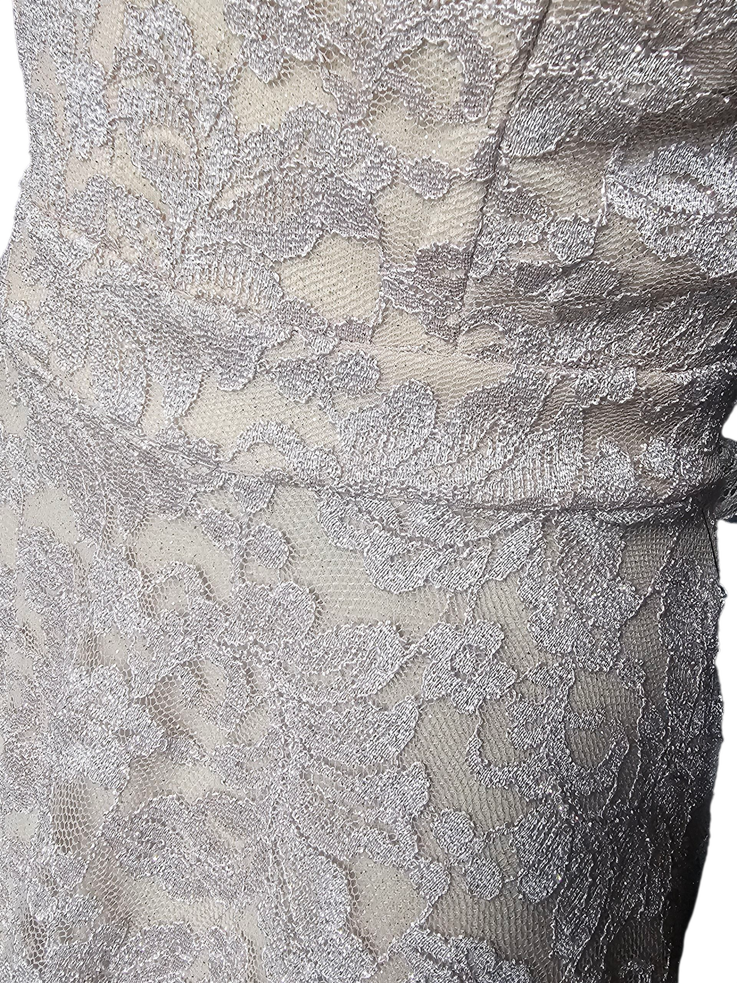 Nude/Gold Sparkle Lace Mini Party/Cocktail Dress - Windsor