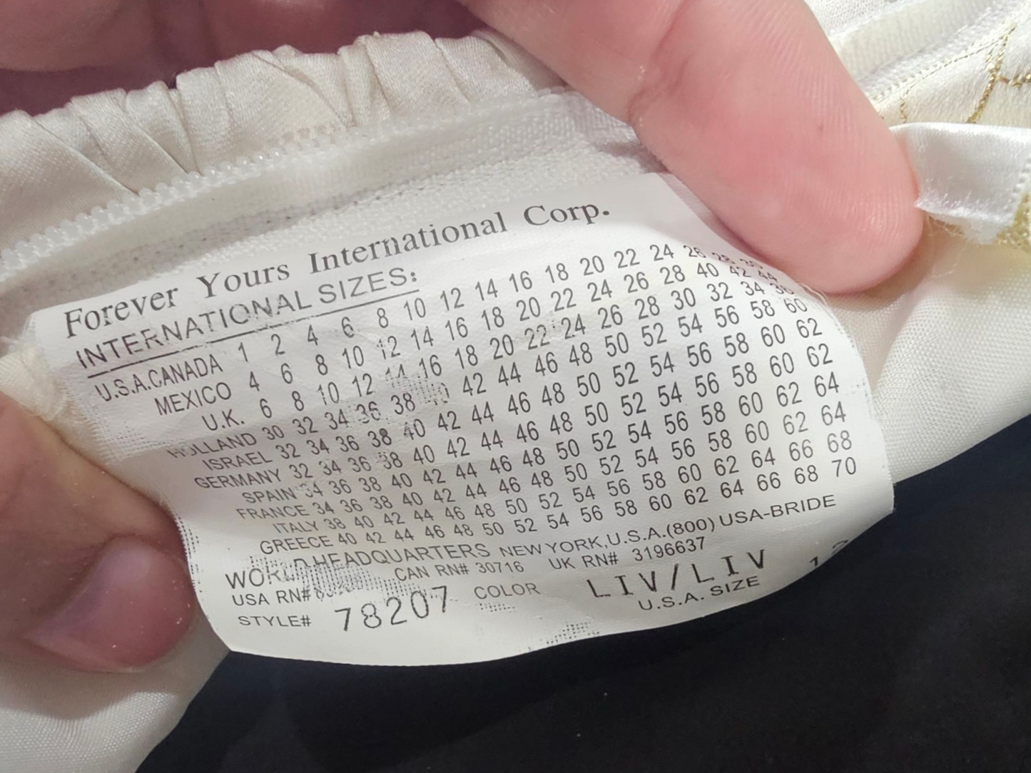 Ivory Lace/Satin Mid-Length Formal Dress - Forever Yours